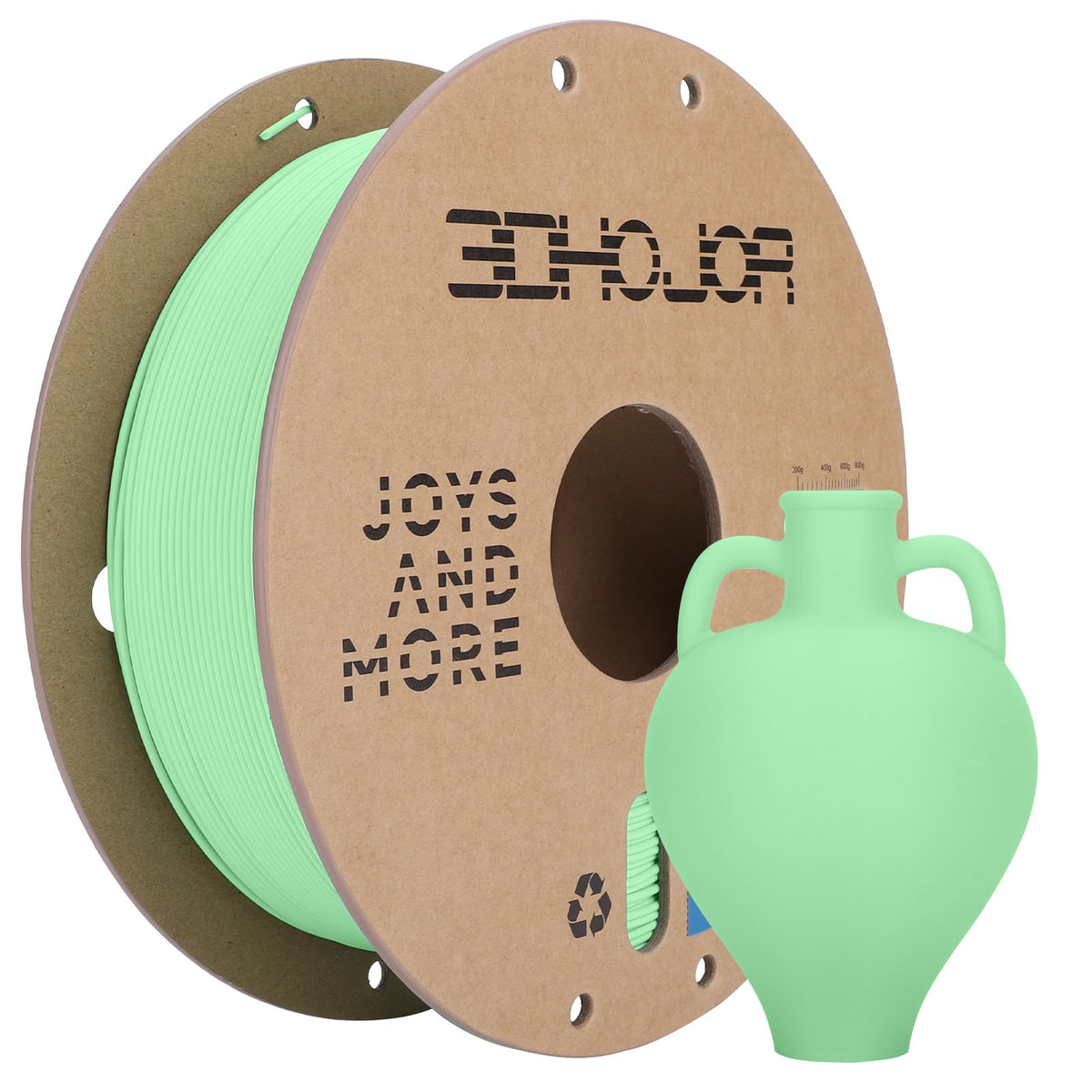 3DHoJor PLA+ PLA Plus Filament 1.75mm 1kg(2.2lbs) for 3D Printers,Yellow