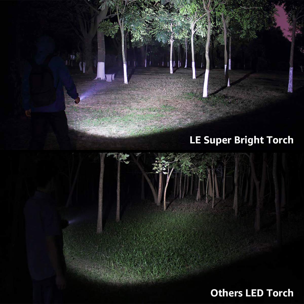 Lepro LE LED Torch Battery Powered, Camping Flashlight, Adjustable Focus