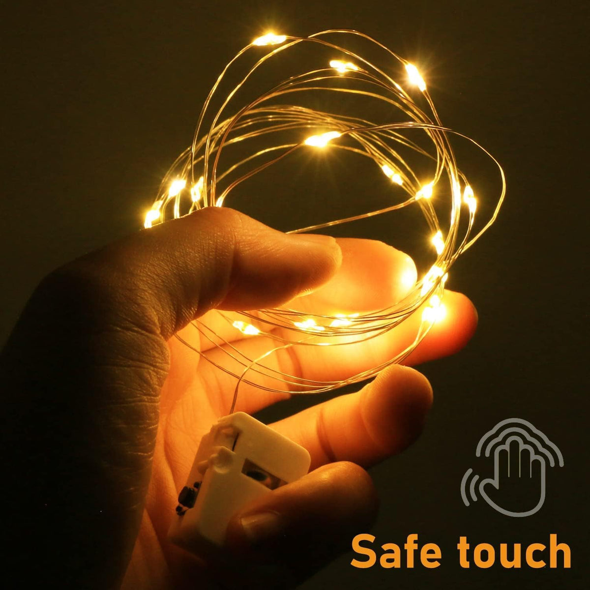 btfarm 12 Pack 3 Modes Fairy Lights Battery Operated, 2M 20LED String Light