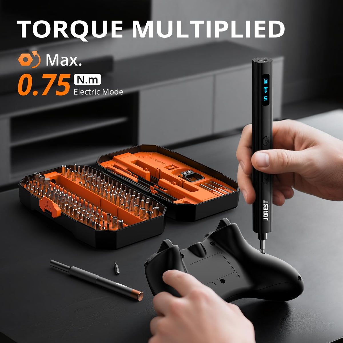 JOREST Precision Screwdriver Set, Small Screwdriver with Torx T5 T6 T8 T9, Triwing Y00, Star P5, Mini Repair Tool Kit for Laptop, Switch, PS5,Xbox, MacBook, iPhone, Ring Doorbell, Watch, Glasses