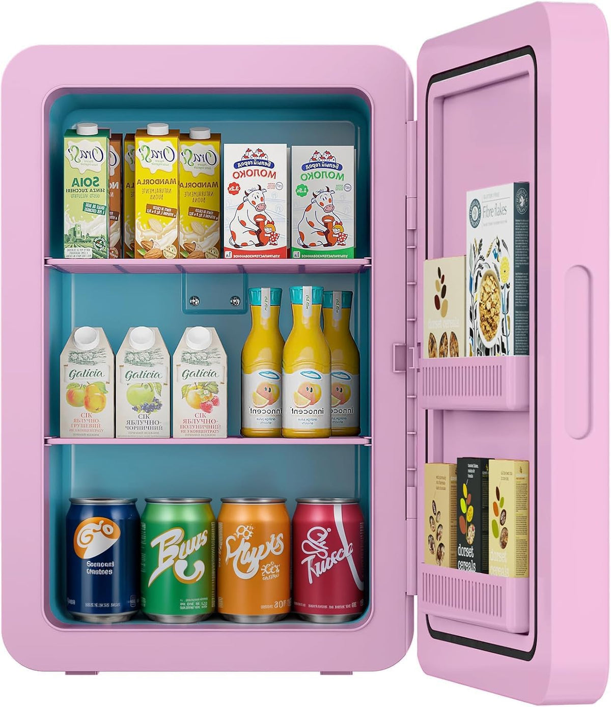 Mini Fridge 22L/30 Cans, Cooler & Warmer for Bedroom, AC & 12V DC