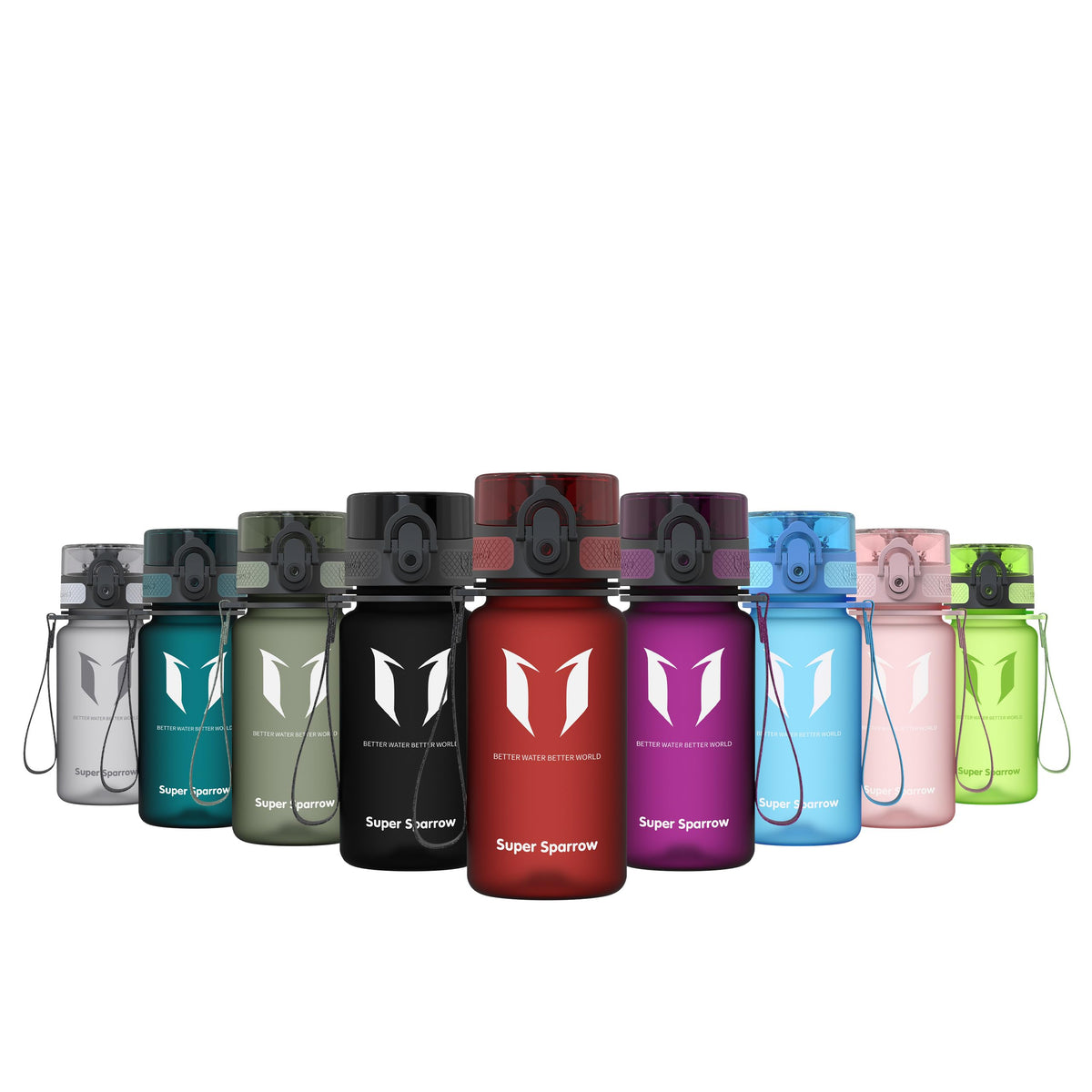 Sparrow Water Bottle 500ml/750ml/1L BPA-Free Tritan Drinks Bottle One-Click
