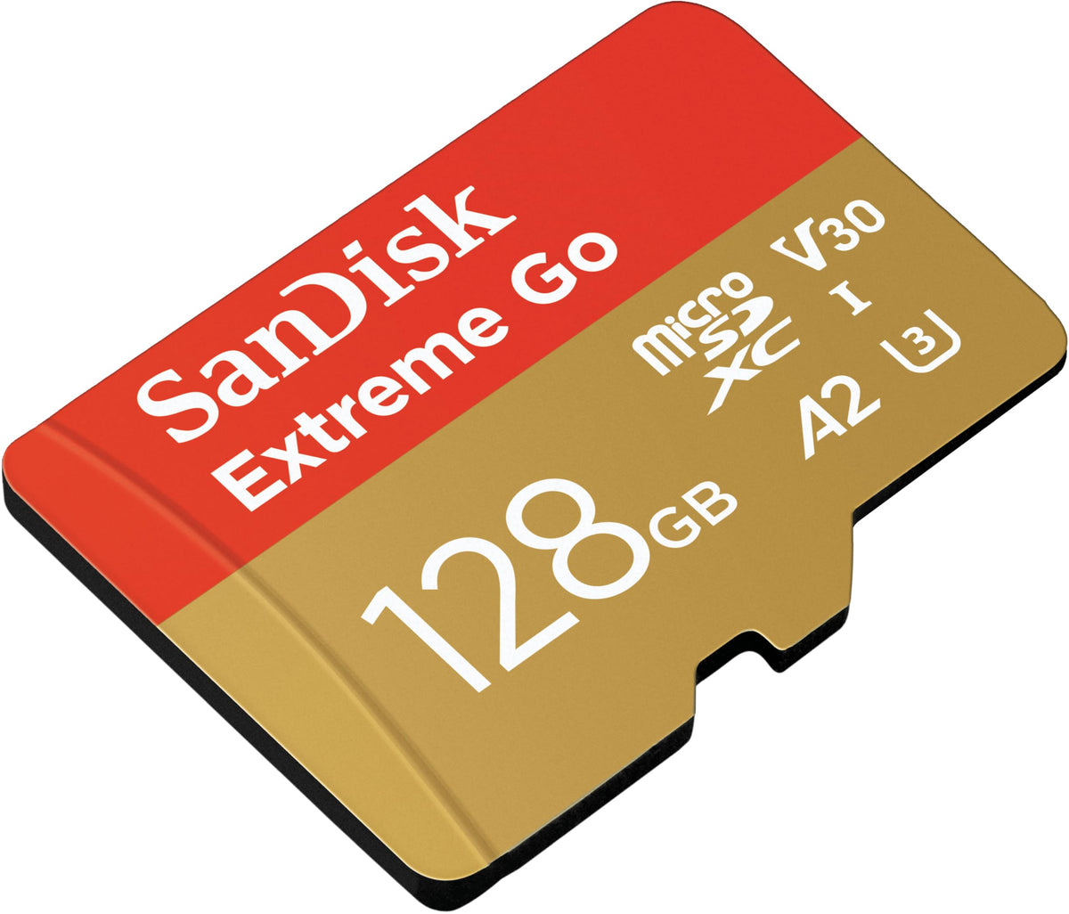 SANDISK Extreme microSD Card + Adapter 128GB, Up to 190MB/s Read Speeds