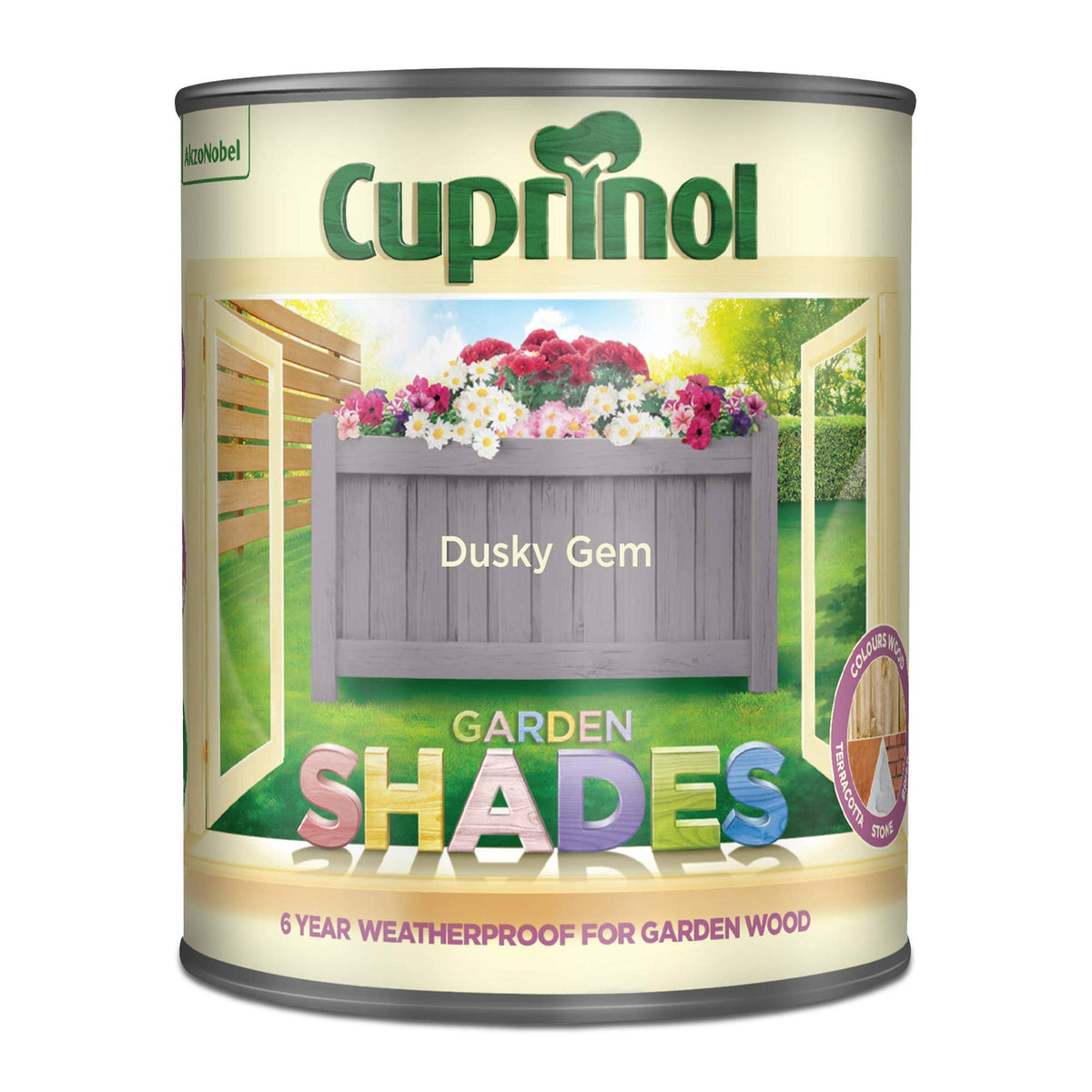 Cuprinol Garden Shades Exterior Woodcare, Country Cream, 1 Litre