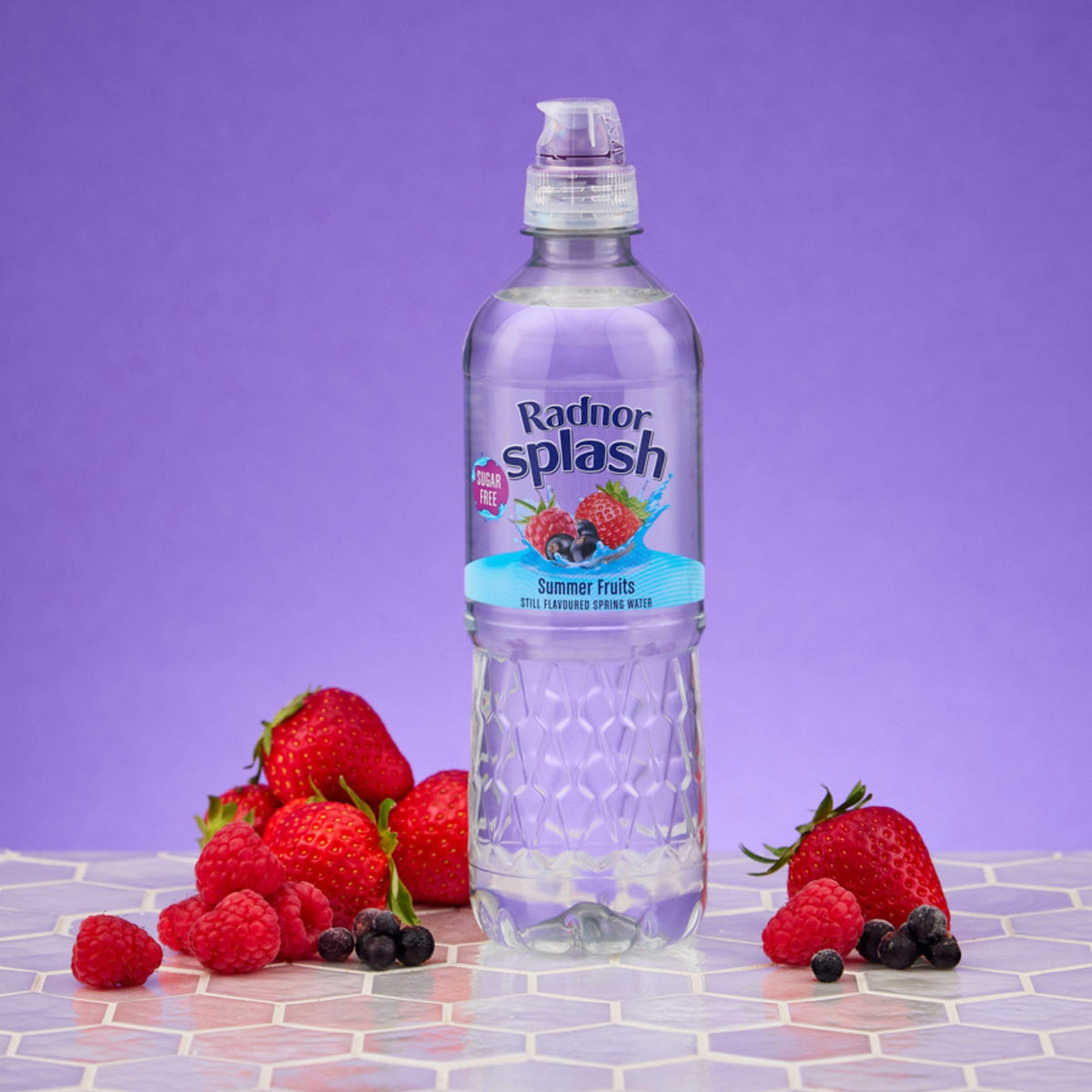 Radnor Splash Flavoured Water Sugar Free 500ml - Pack of 24 (Strawberry)