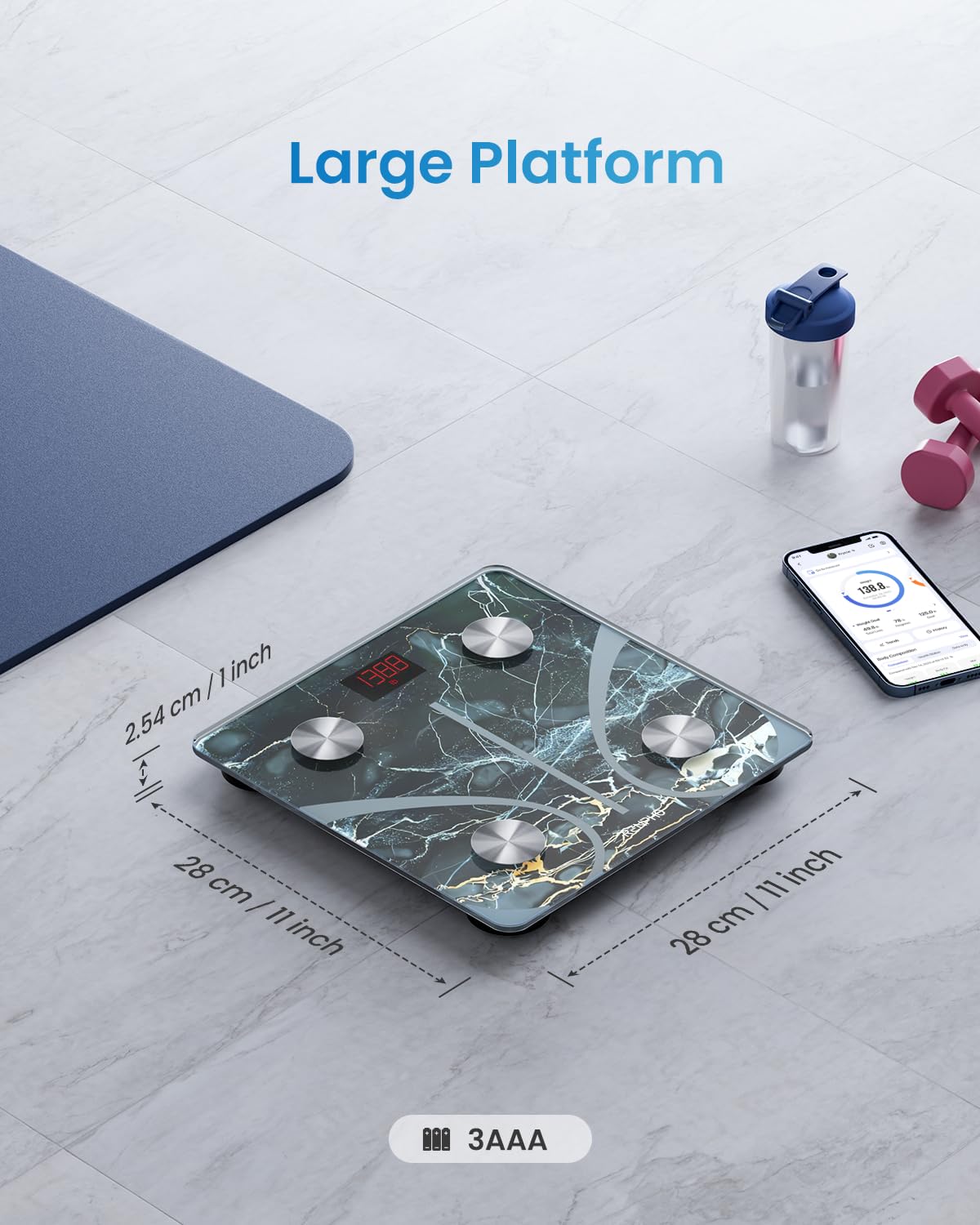 RENPHO Scales for Body Weight with App, 13 Body Metrics Tracking, Elis 1