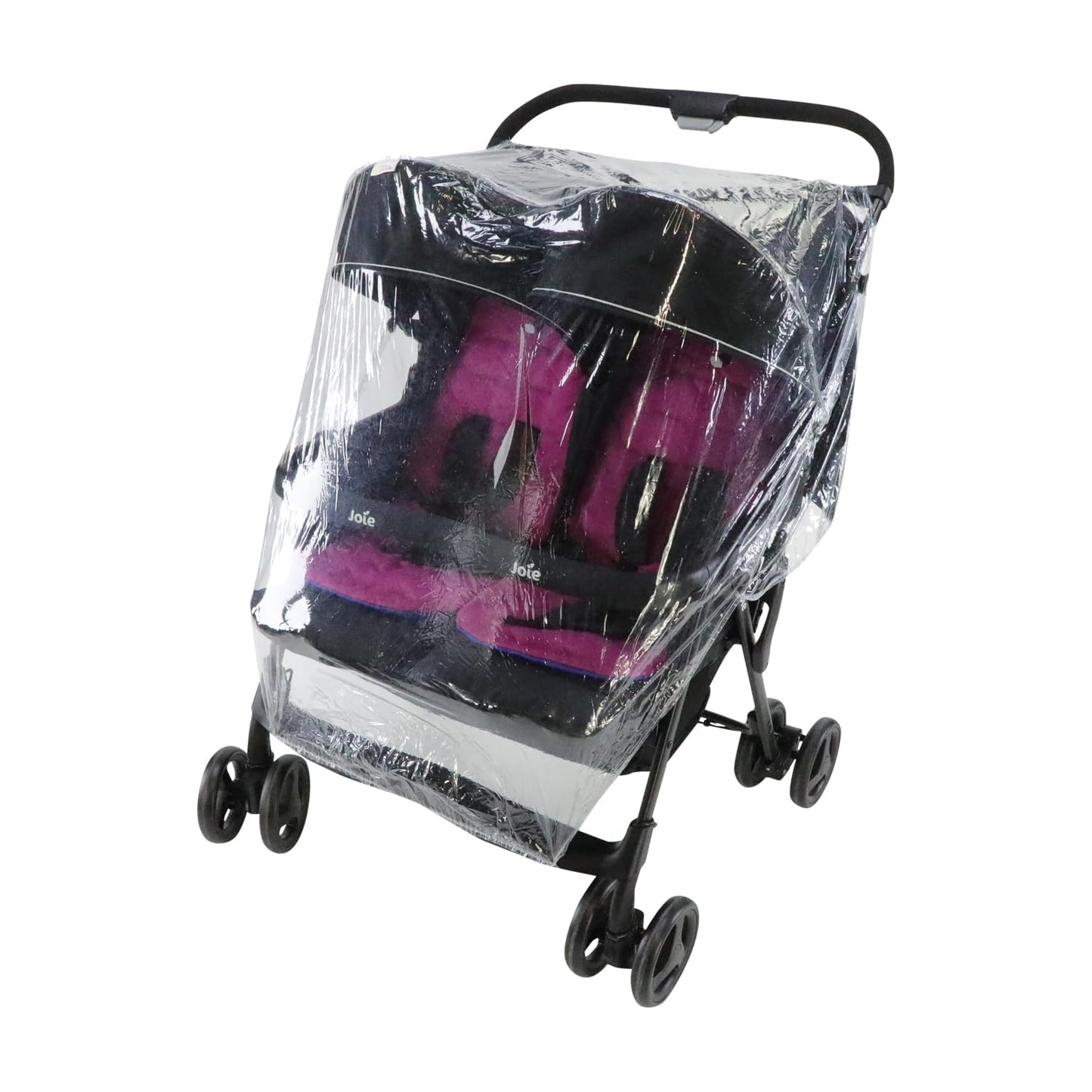 Universal Rain Cover for Pushchair,Pram, Car Seat, Carrycot, 2 in 1, Side by Side, Twin, Rain Cover, Pram,Travel Weather Shield for Windproof, Waterproof, Protect from Sun Dust Snow (Side by Side)
