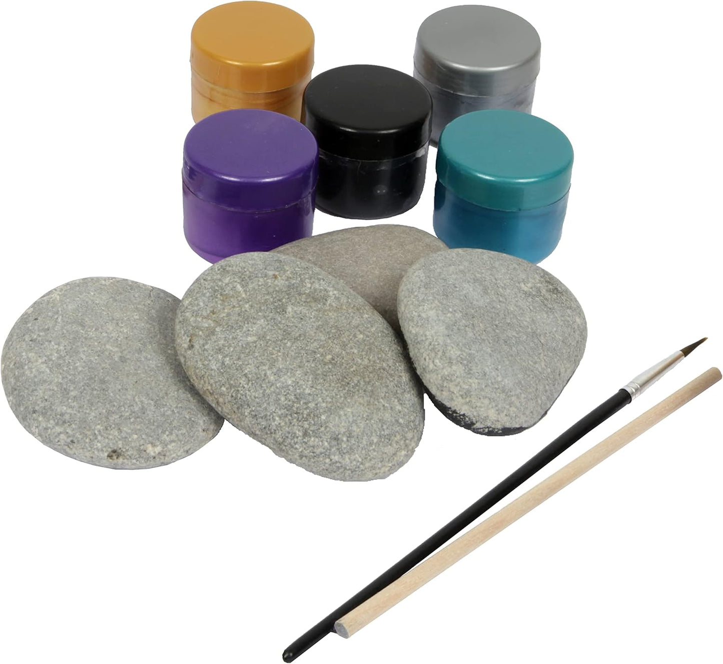 Hinkler - Metallic Rock Painting - Rock Painting Complete Starter Kit - Arts and Crafts for Everyone - Gift for Art Lovers - Includes Rocks, Metallic Paint and More [Paperback] Pty Ltd