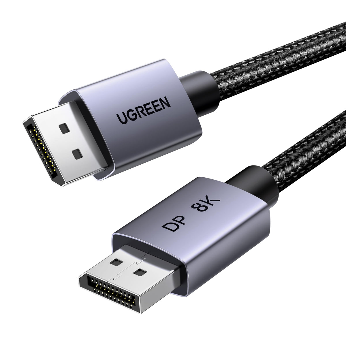 UGREEN DisplayPort Cable 8K@60Hz 2M [VESA Certified] Braided DP 1.4 Display