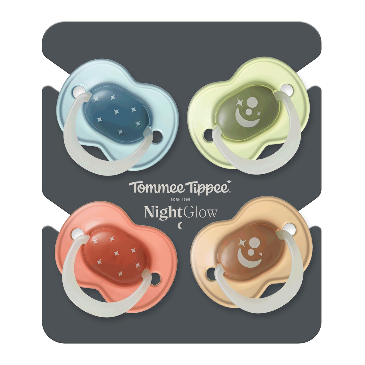 Tommee Tippee Ultra-Light StayPut Night Glow Dummy 6-18m Pack of 2