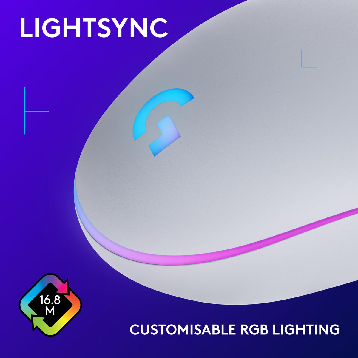 Logitech G203 LIGHTSYNC Gaming Mouse with Customizable RGB Lighting