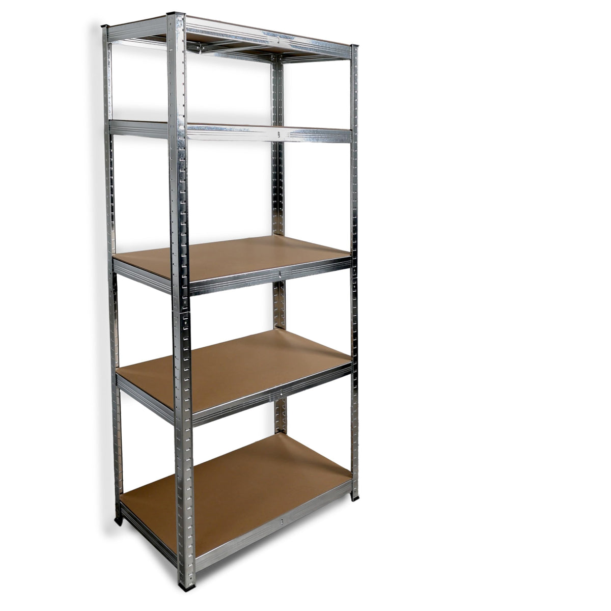 DIVCHI 5 Tier Storage Rack Heavy Duty Shelving Aluminium Garage Shelves Shed Storage Racking Shelf For Warehouse Workshop & Office (Black, Pack of 1) Up to Maximum 175 kg Per Shelf