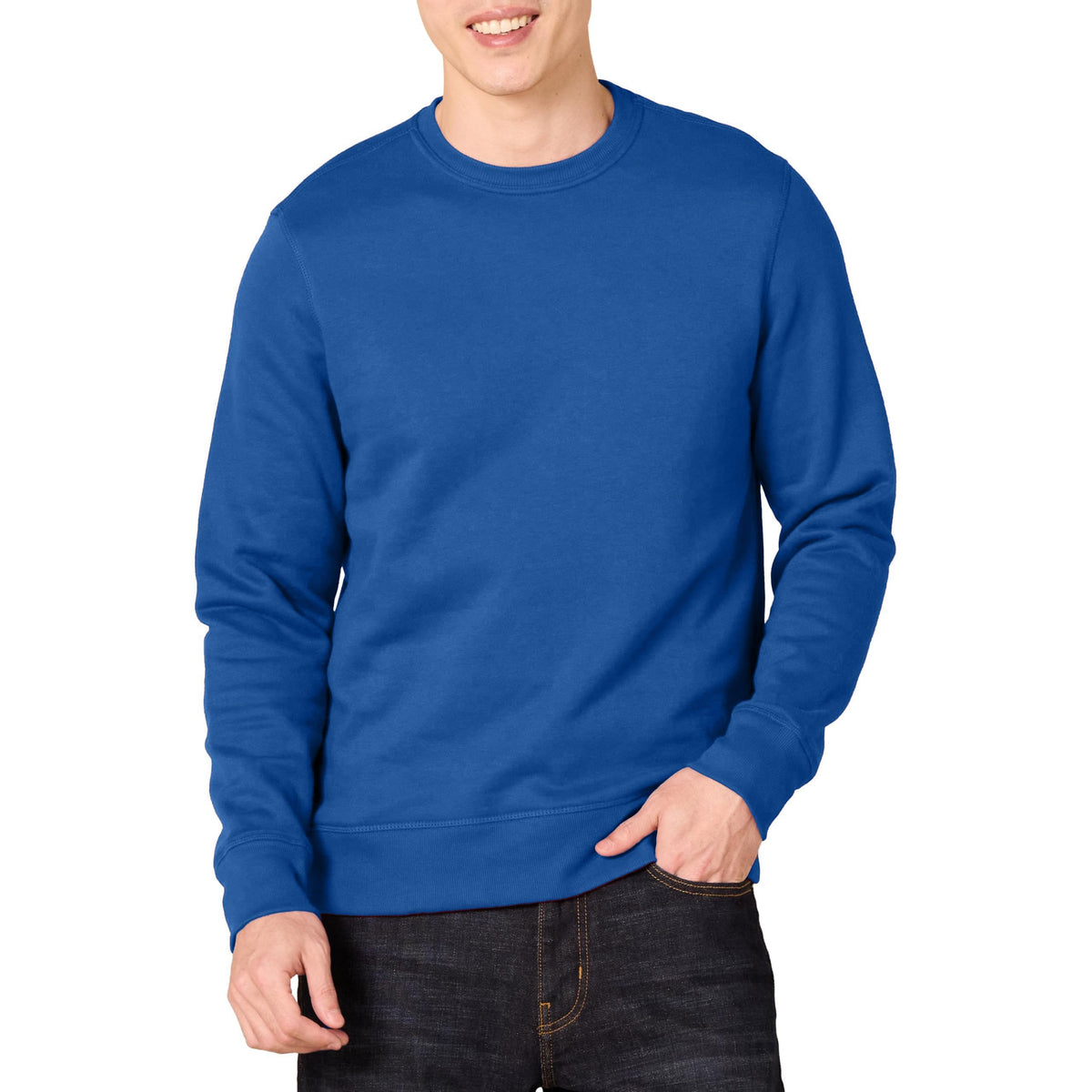 Amazon Essentials Men's Fleece Crew Neck Sweatshirt (Available in Big & Tall)