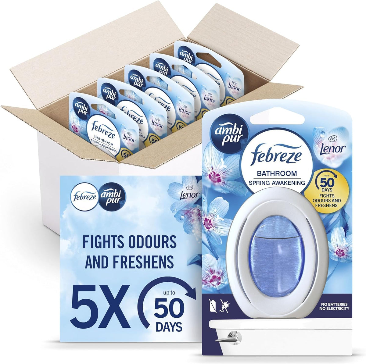 Febreze Bathroom Air Freshener Blossom & Breeze 5 Units