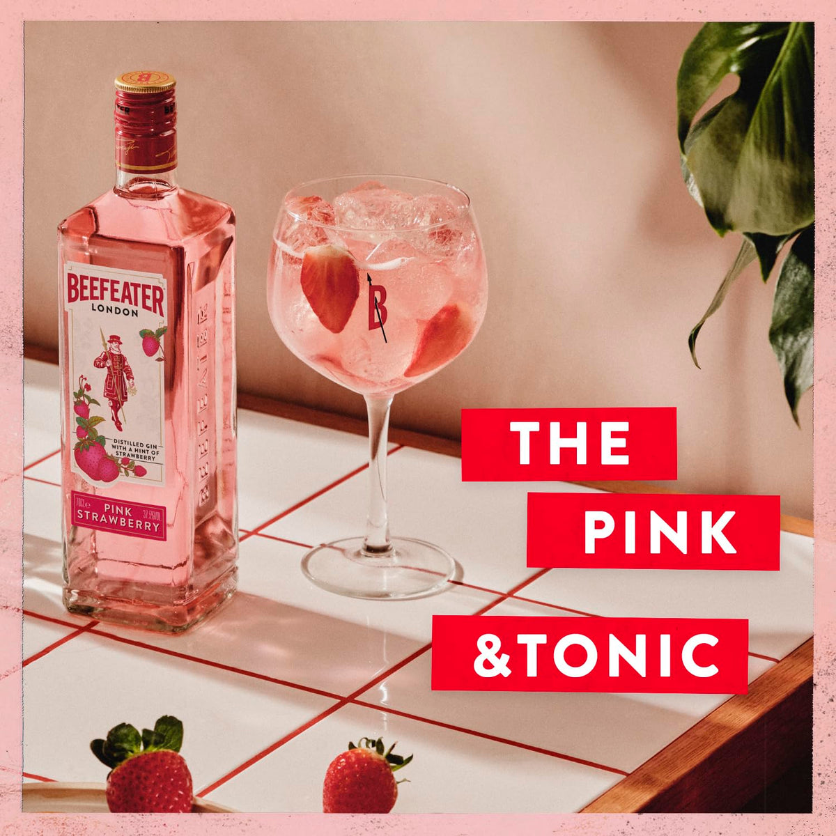 Beefeater Pink Strawberry Flavoured Gin, 37.5% ABV, 70 cl