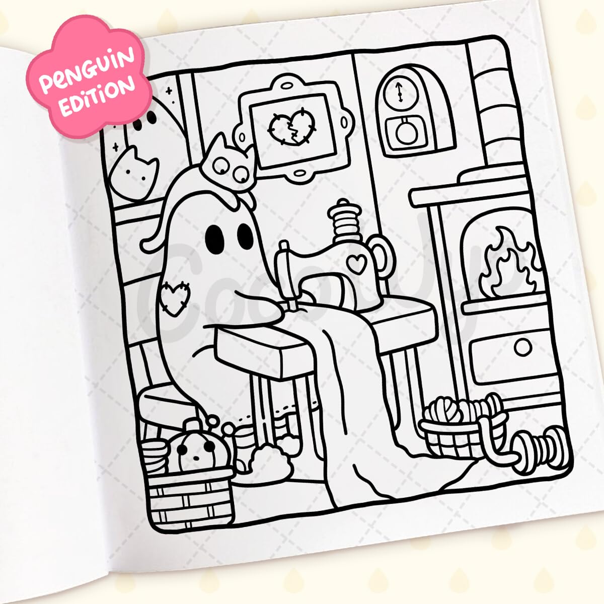 Spooky Cutie: A cute and comfy colouring book, perfect for Halloween (Coco Wyo)