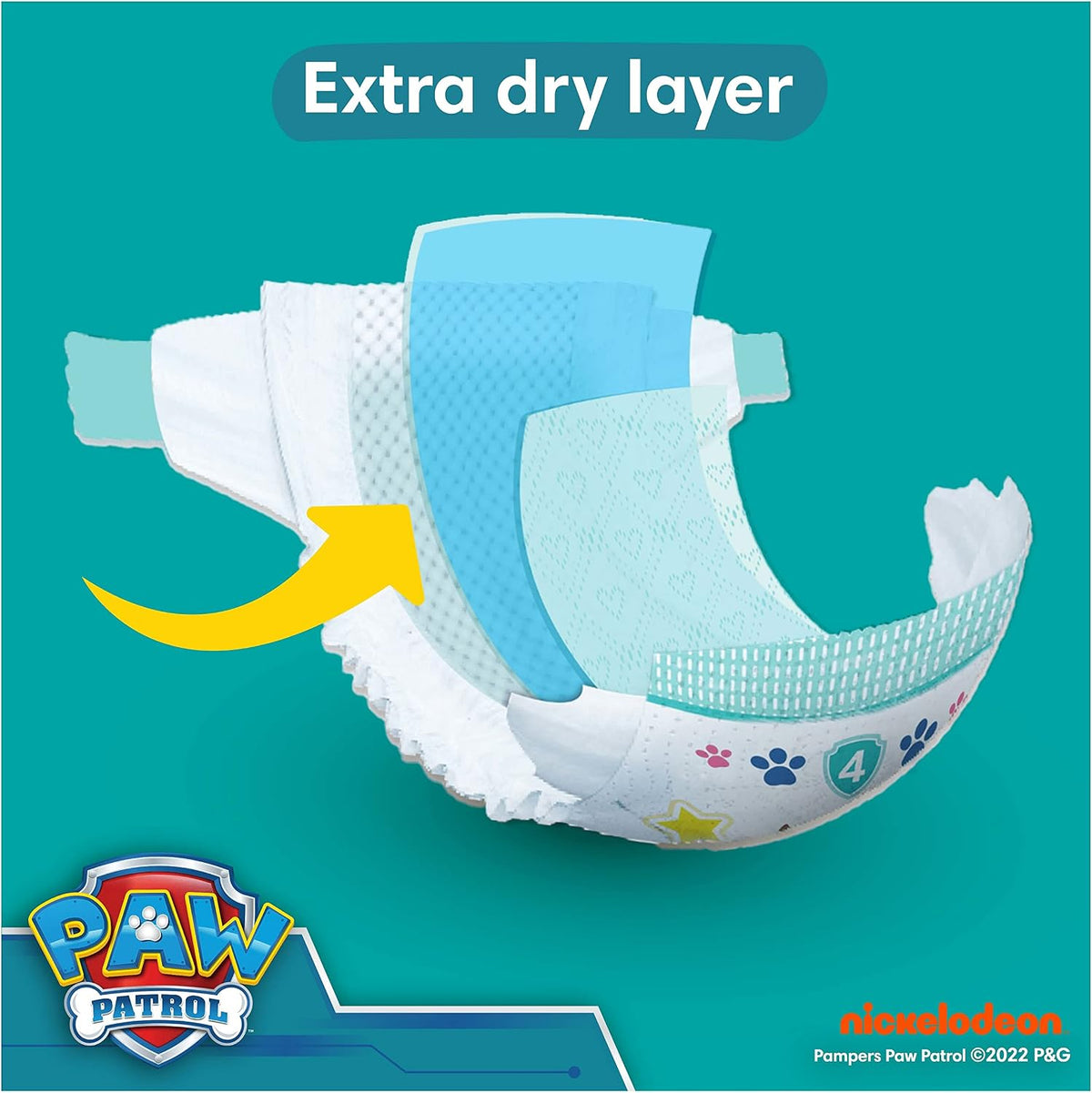 Pampers Baby-Dry Nappies, Size 6 Giant, 164 Count
