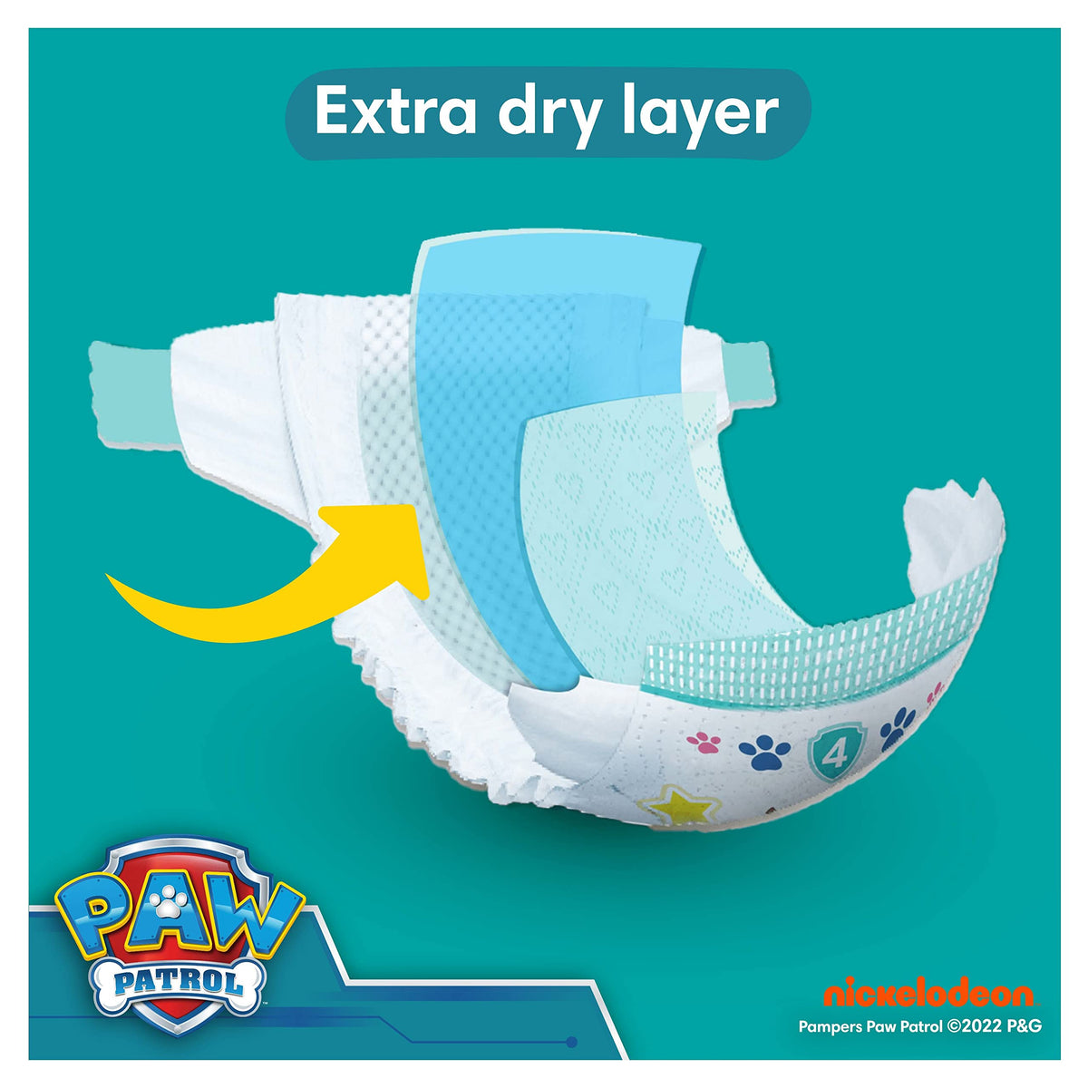 Pampers Baby-Dry Nappies, Size 6 Giant, 164 Count