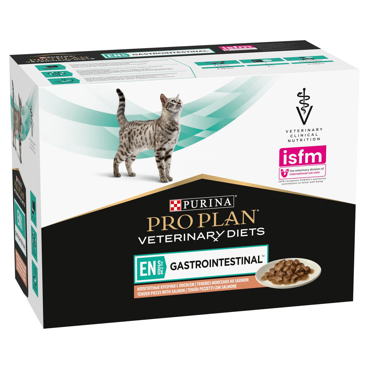 PRO PLAN VETERINARY DIETS UR Urinary Chicken Wet Cat Food 10x85g (Pack of 4)