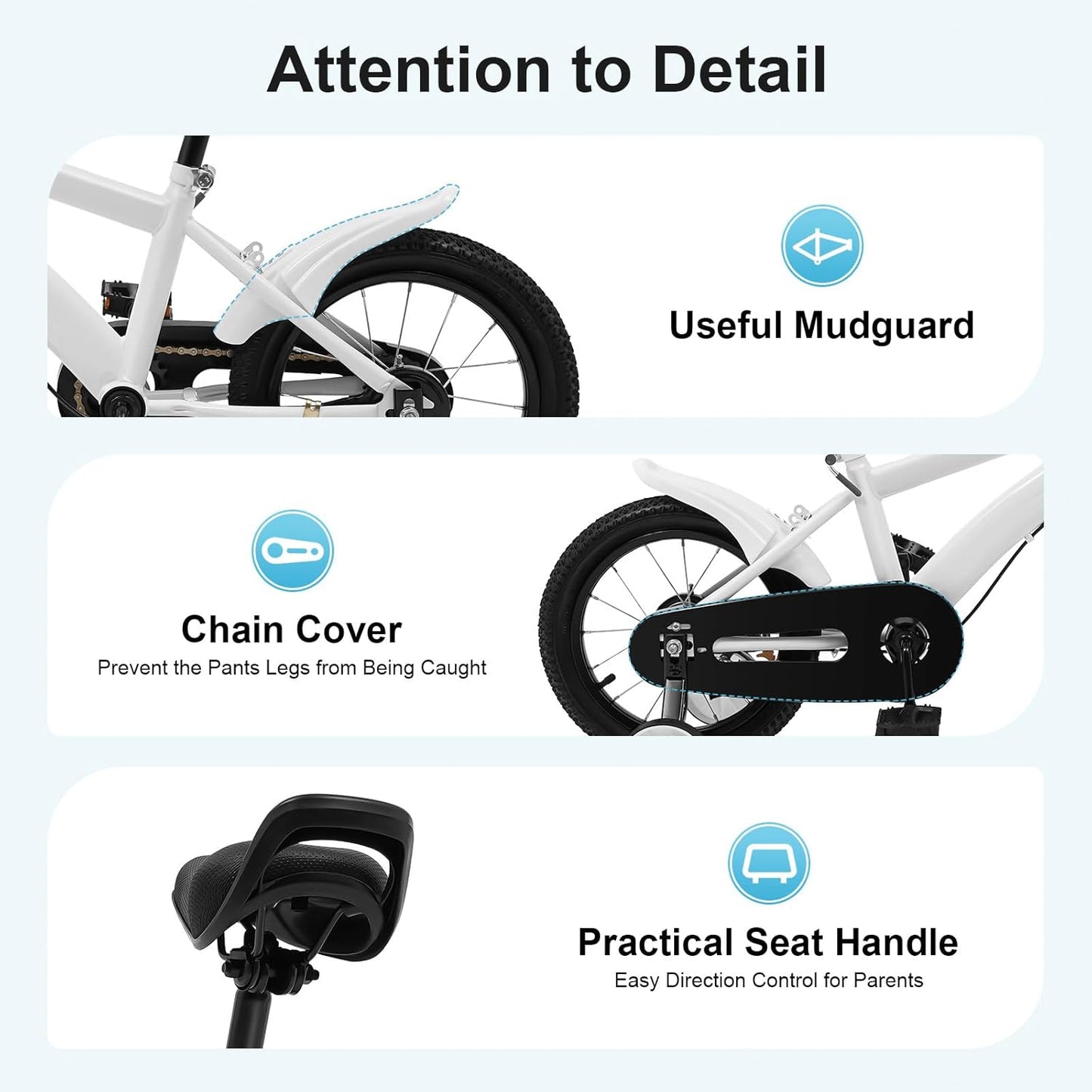 14 Inch Kids Bike with Removable Training Wheels — Adjustable Seat & Handlebars, Ages 2-4