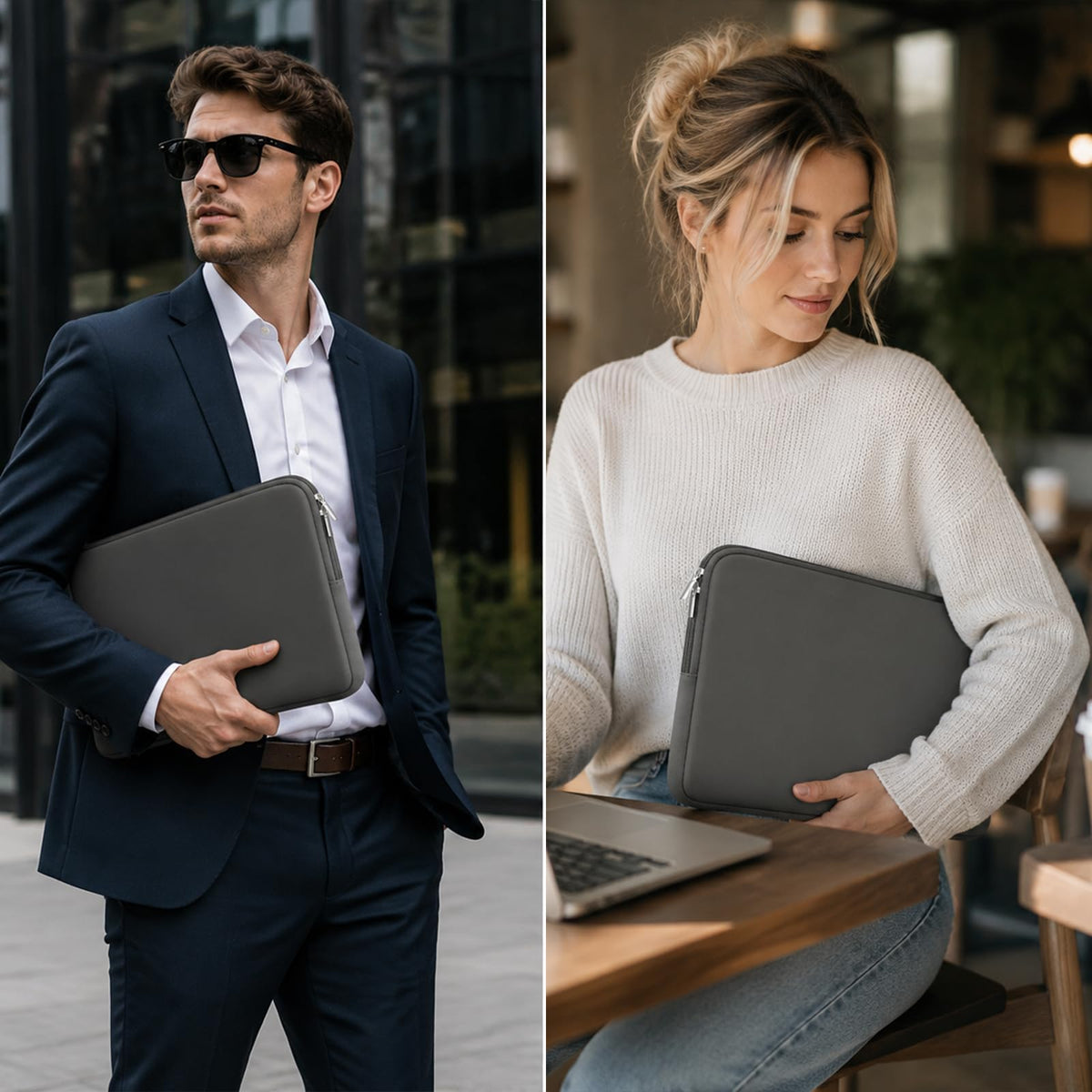 RAINYEAR Laptop Sleeve for 14 Inch Notebook Chromebook 15" Macbook Air M5