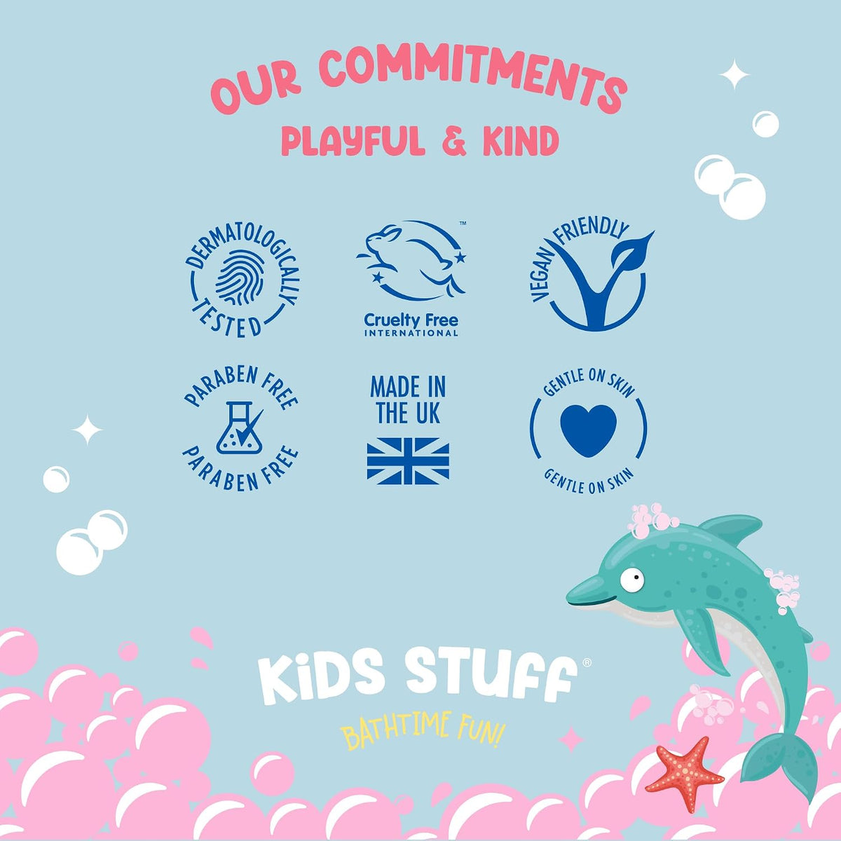 Kids Stuff Pink Wacky Whip Foaming Hair & Body Wash with Strawberry Swirl Fragrance | Dermatologically Tested Kids Hair & Body Wash | Gently Cleanses Hair & Skin | Vegan | Cruelty Free | 200ml