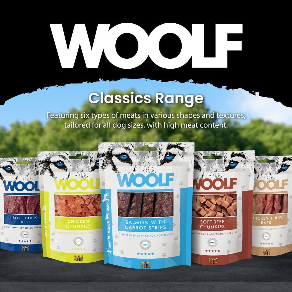 WOOLF Soft Duck Fillet Dog Treats - Complementary Snacks for Dogs | 100g