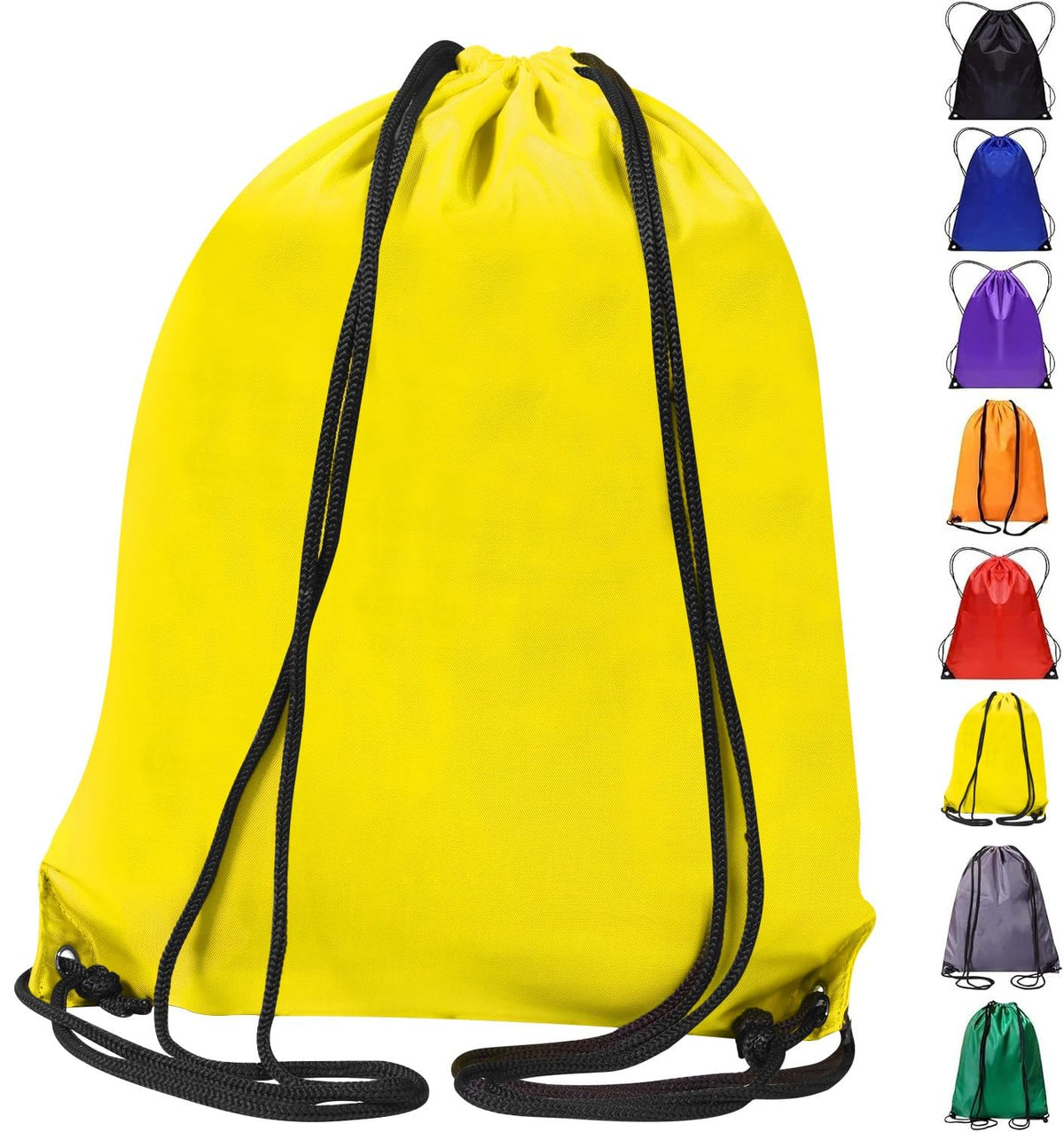 WESTWOOD FOX Drawstring Gym Bag String Bags Gym Sack Backpack PE Bags for Women Men Trainer Swimming Bag Travel Beach School Holidays Suitable for Sports,kids,Boys,Girls (Green)