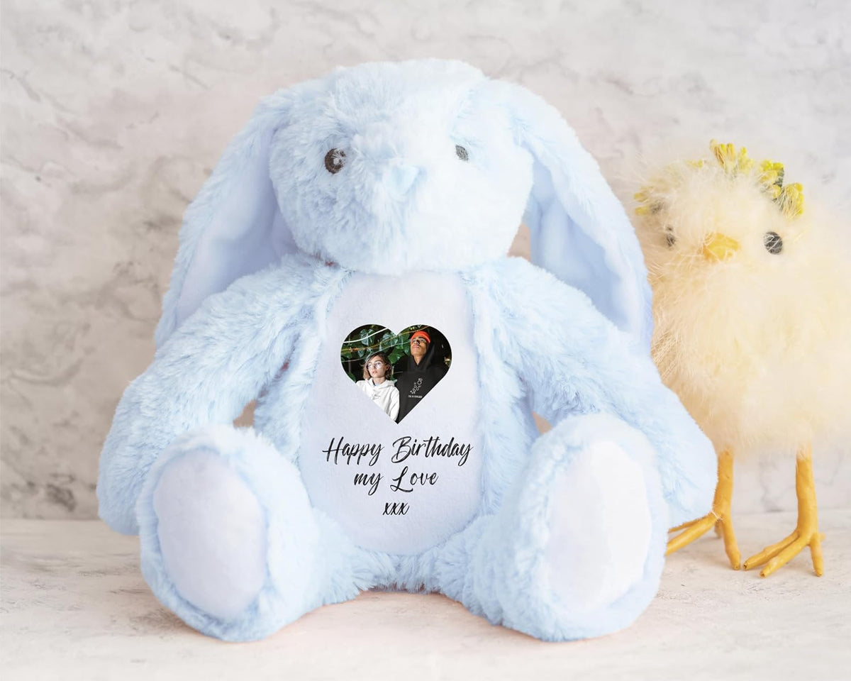 Custom Photo Teddy Keepsake | Personalized Picture Bear for Birthdays & Special Occasions | Memorial Baby Loss Keepsake | Personalised Gifts for Girlfriend, Multi