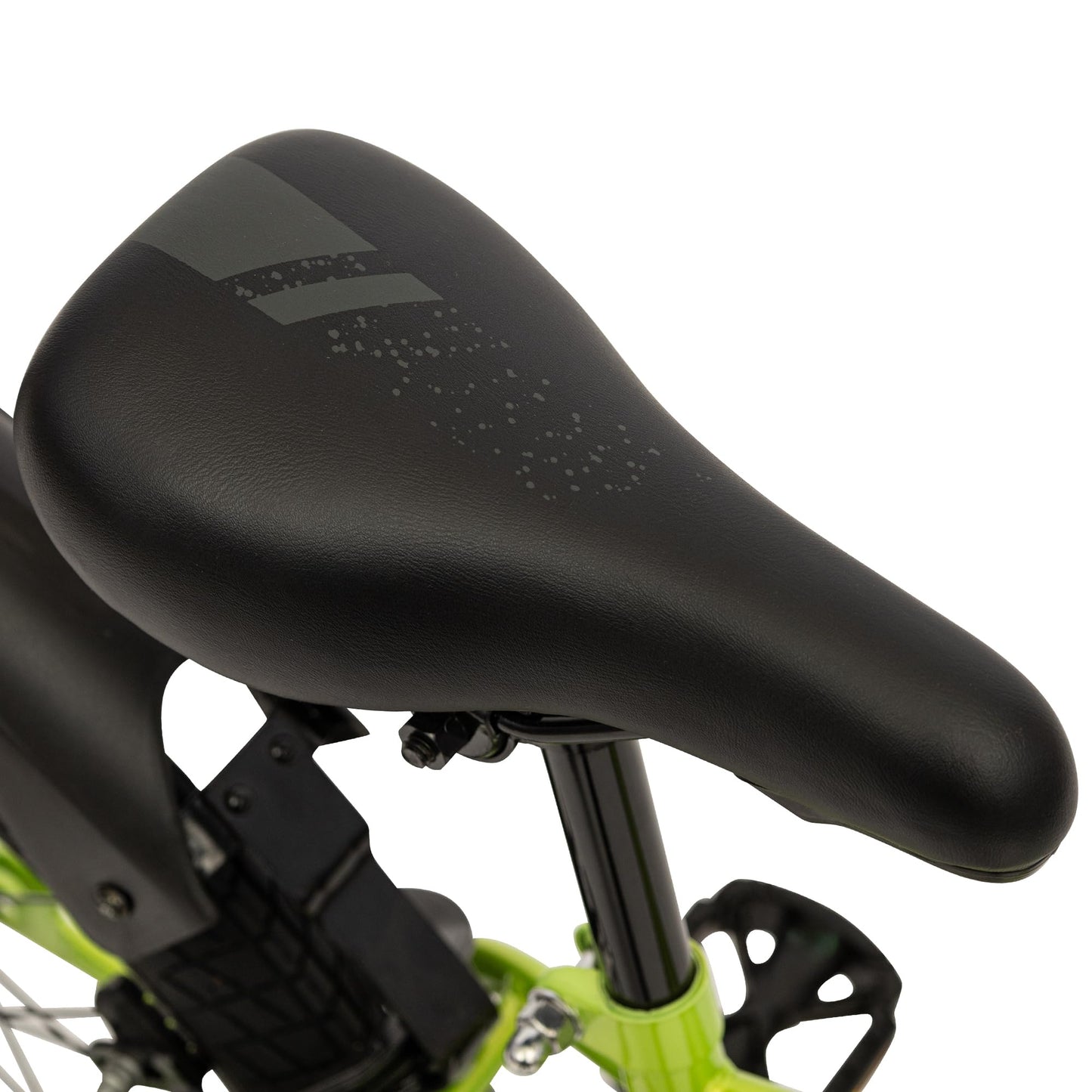 Huffy Pro Thunder Kids Bike 16" with Stabilisers, Bell & Handlebar Pad — Green