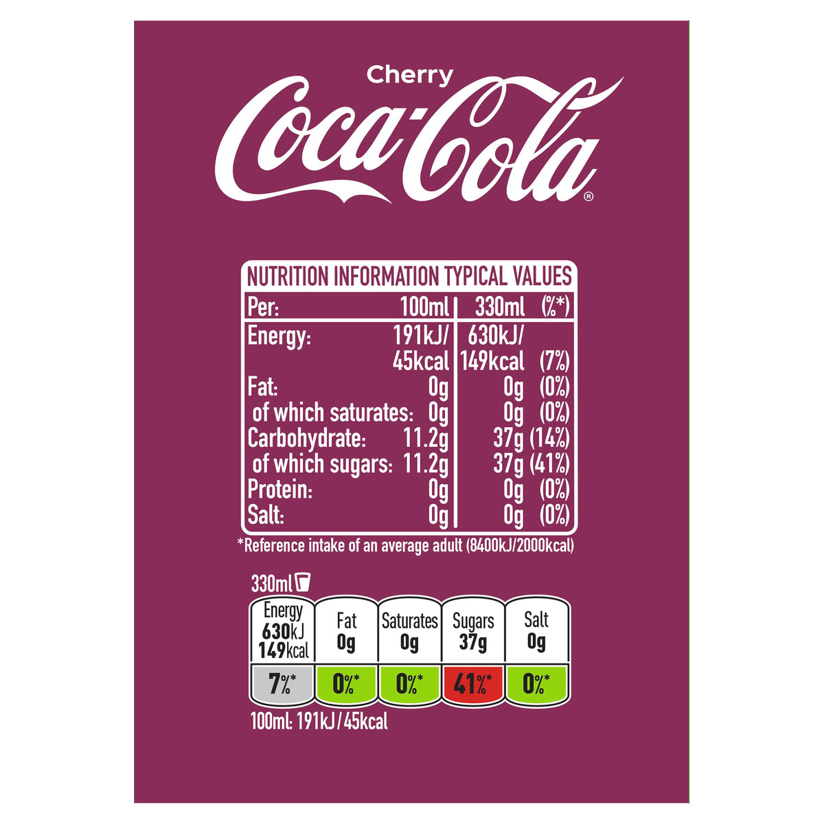 Coca-Cola Original Taste Soft Drink Cans, 24 x 330 mL