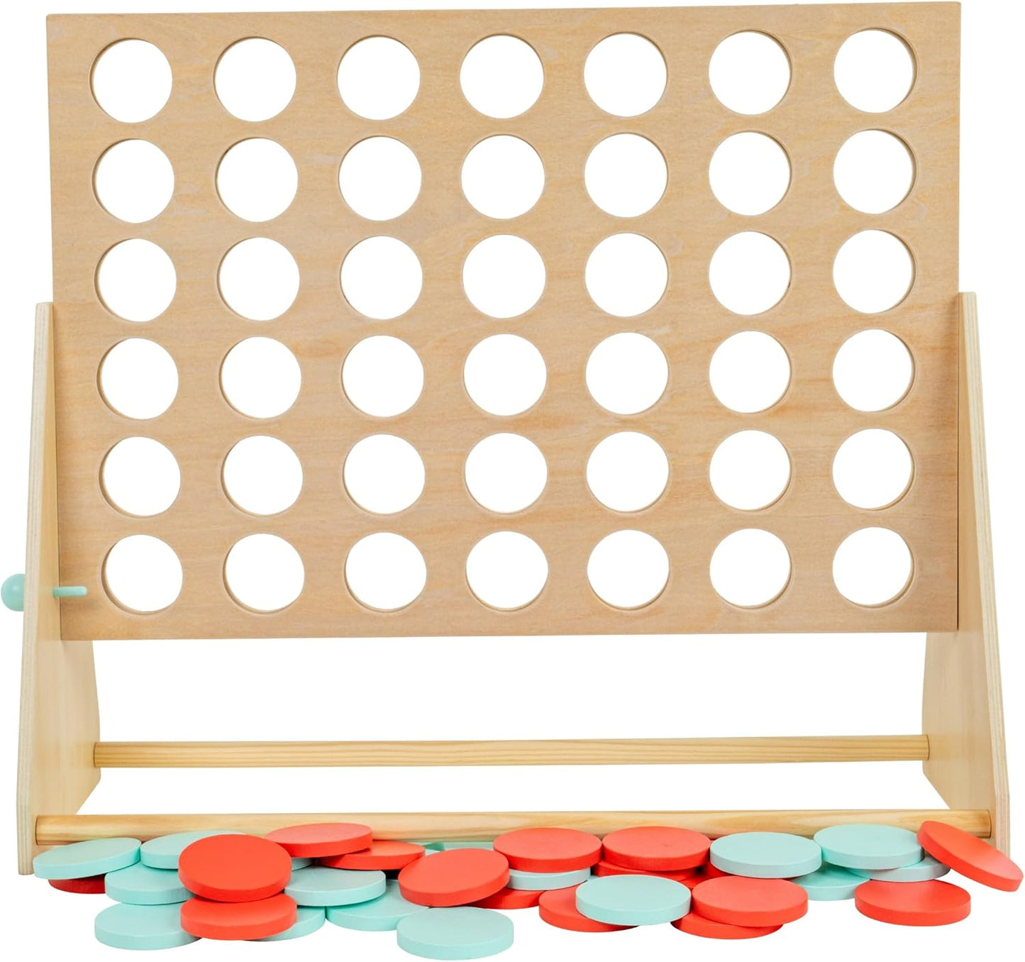 TP Toys Giant Wooden 4 in a Row Outdoor Garden Game for Kids Ages 3+ Fun 1-4 Player Giant Connect 4 Game for Indoor or Outdoor Play