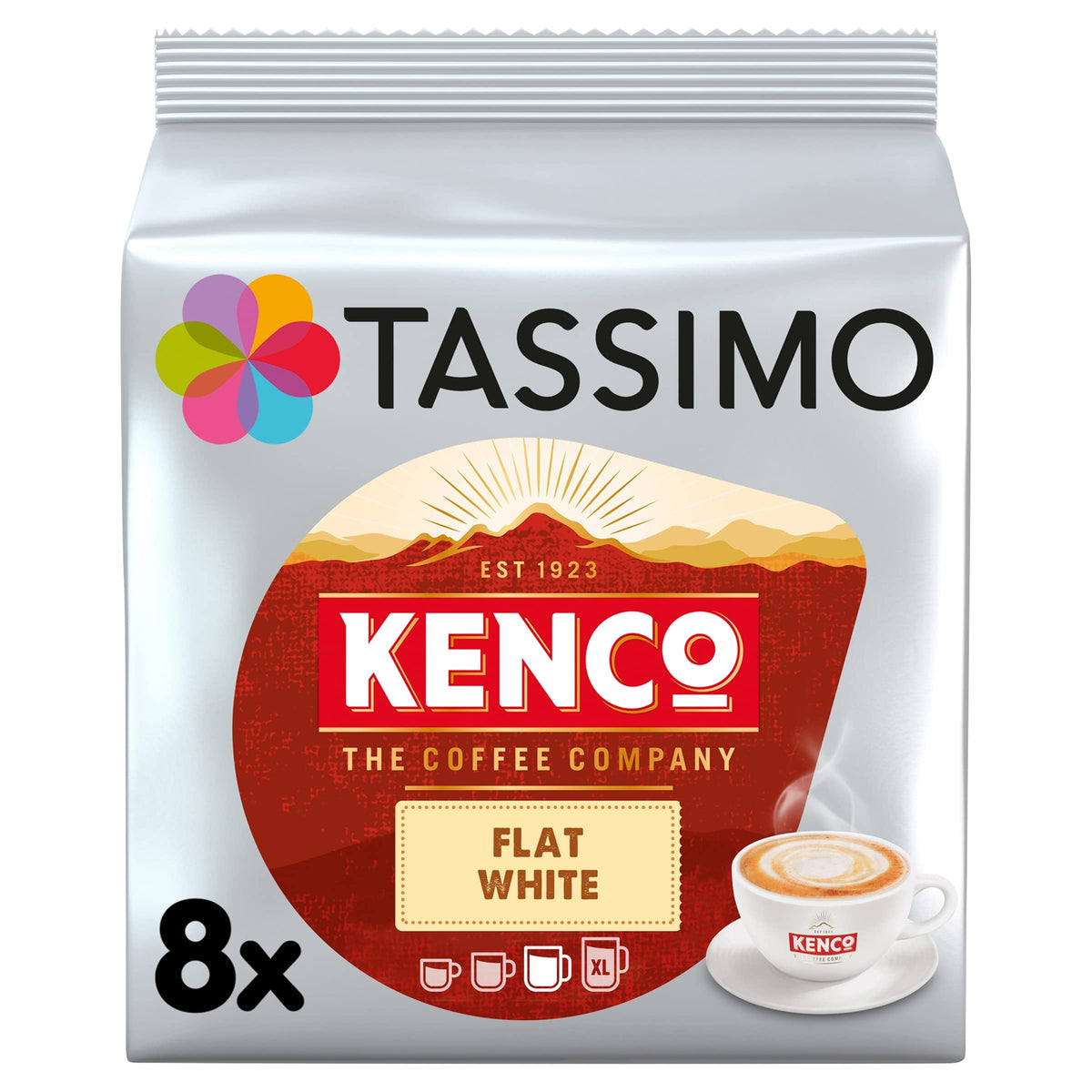 Tassimo Kenco Americano Grande XL Coffee Pods x16 (Pack of 5, Total 80 Drinks)