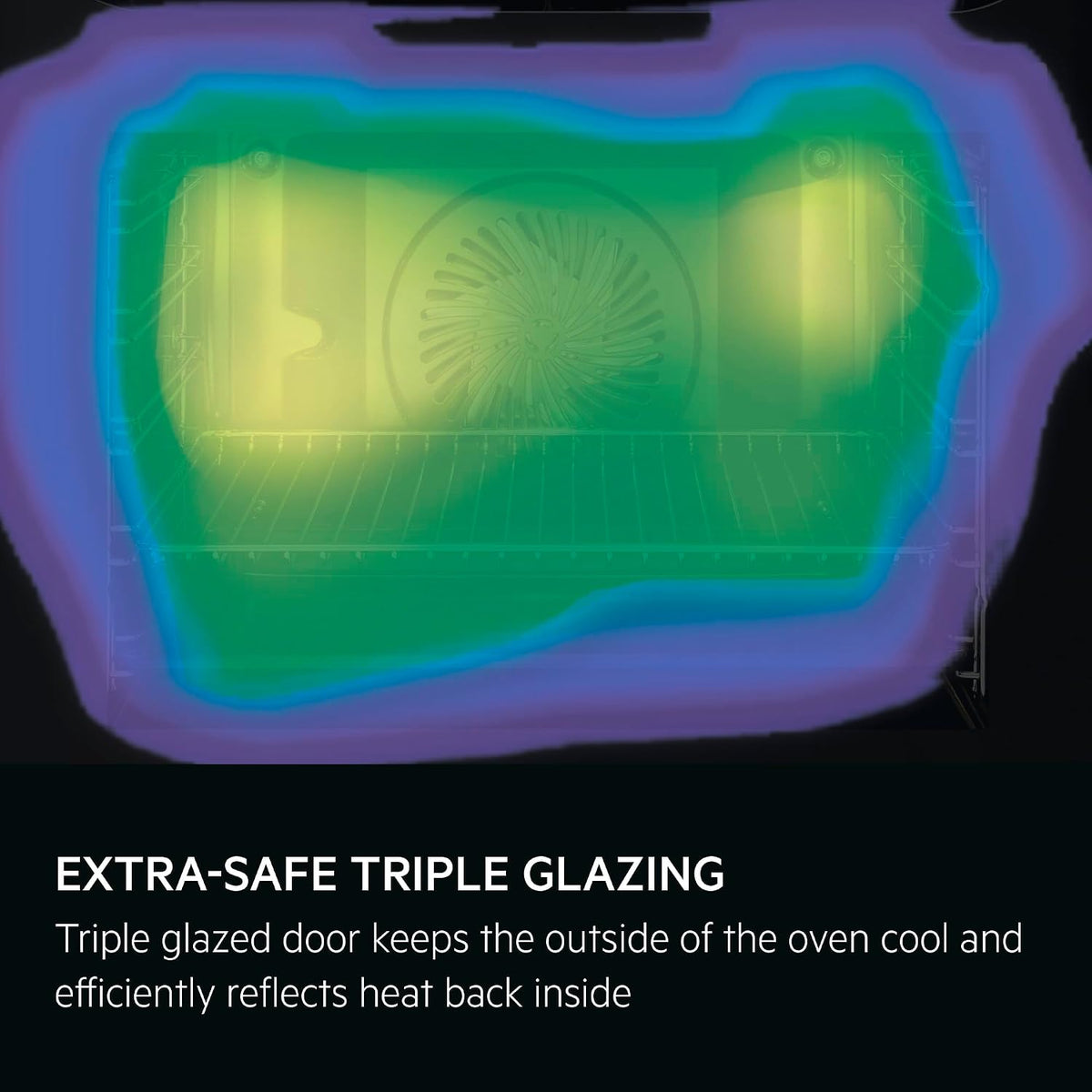 AEG Built-in Oven BEX535A61B, 72 L, Class A, Black