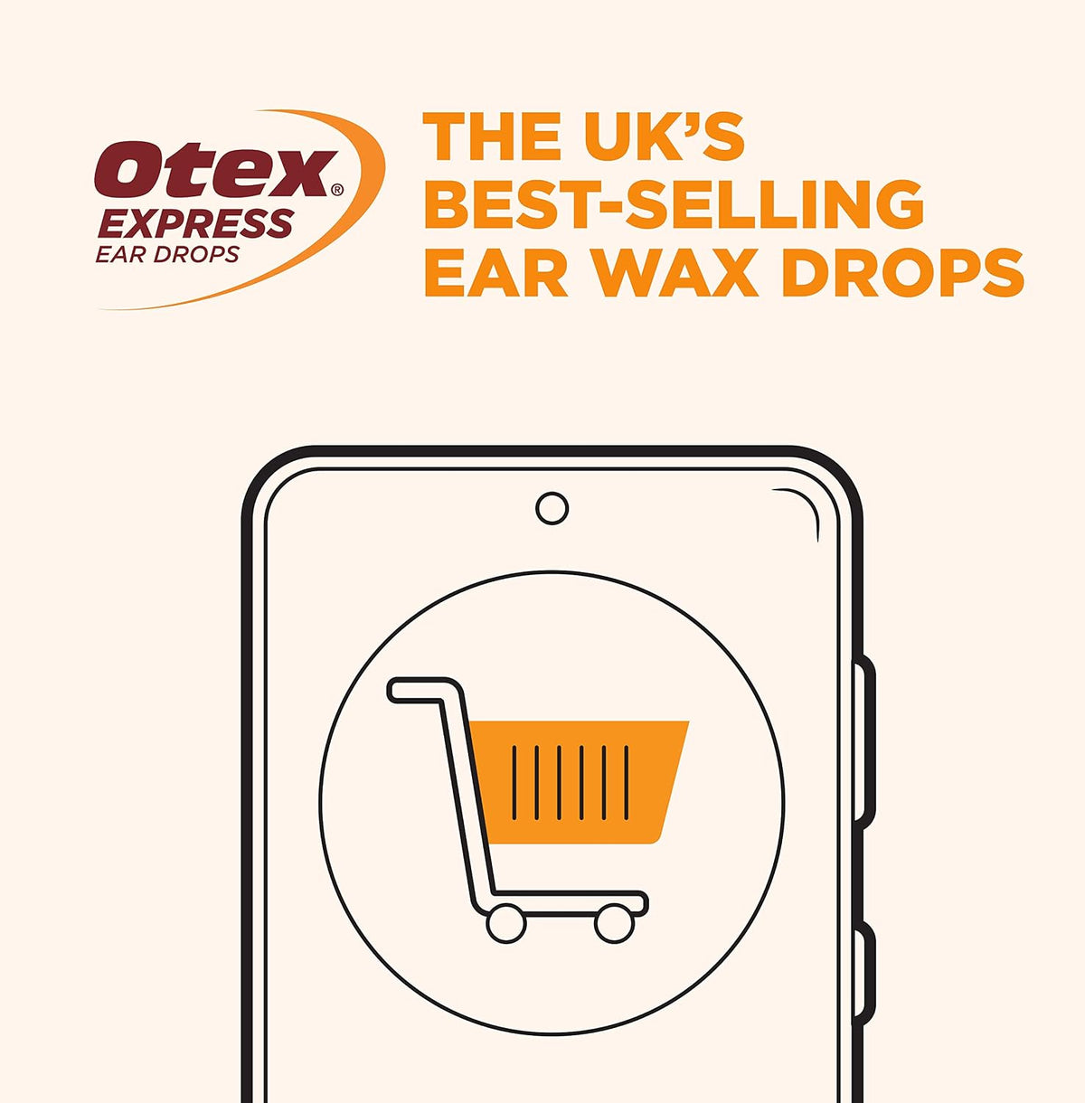 Otex Express Ear Drops. Clinically Proven Ear Wax Removal Drops for Excessive, Hardened Ear Wax. Can Reduce The Need For Syringing or Microsuction, 10ml