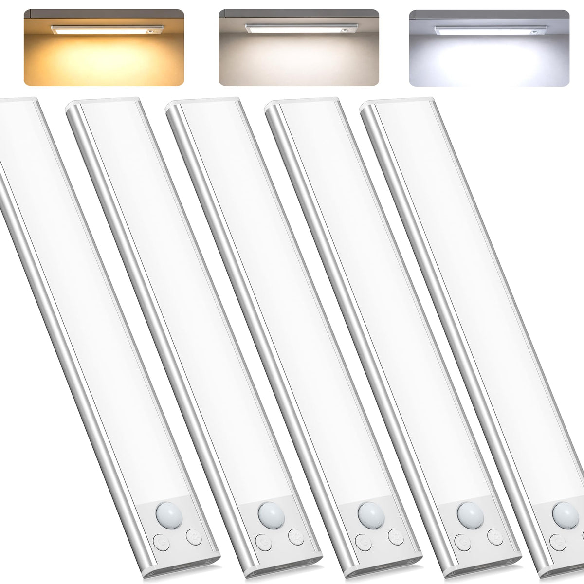 JEKEMORYE Under Cabinet Kitchen Lights Cupboard - LED Motion Sensor Light