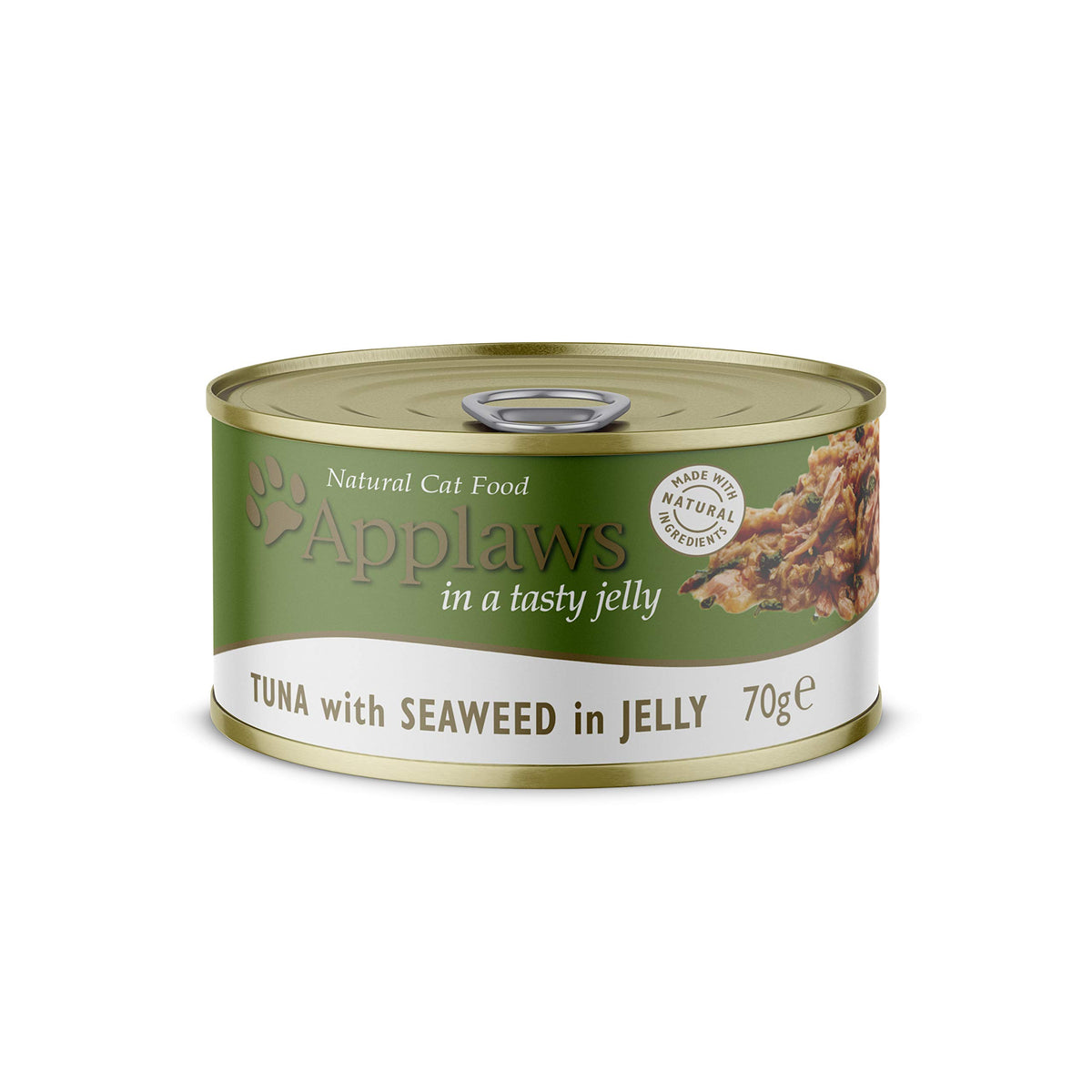 Applaws Natural Wet Cat Food, Multipack Fish Selection in Broth 70 g Tin (Pack of 12)