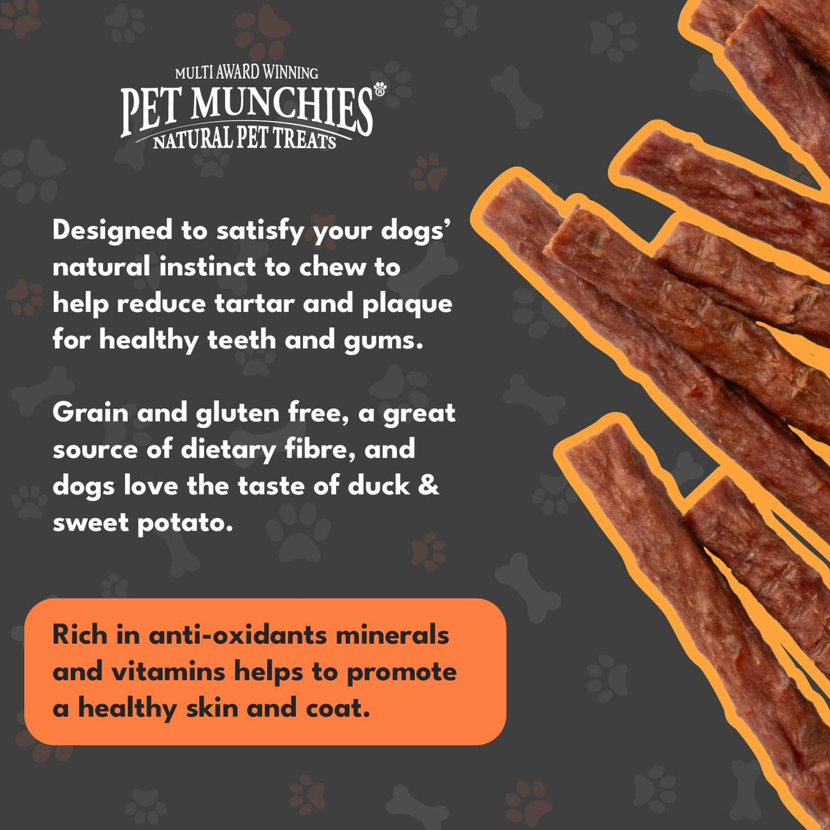 Pet Munchies Venison & Beef Liver Dog Training Treats, Grain Free Tasty Bites with Natural Real Meat, Low in Fat 50g