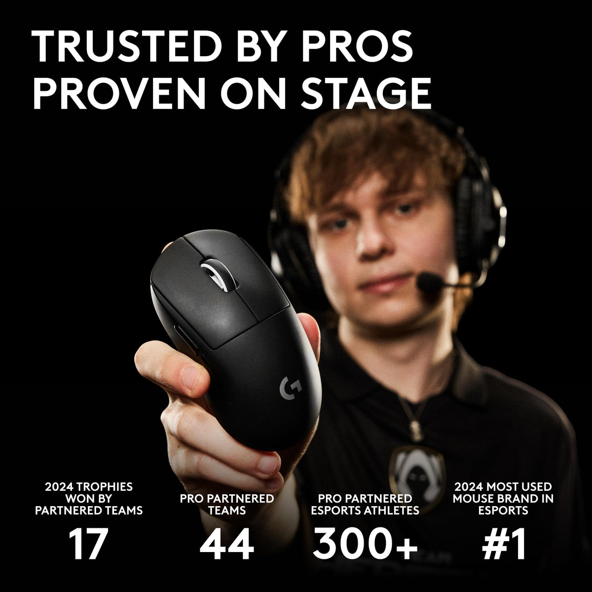 Logitech G PRO X SUPERLIGHT 2 SE Wireless Gaming Mouse, 60 g pro-grade mouse with 5 programmable buttons, 44K DPI sensor, 888+ IPS, 1 kHz report rate, USB-C charging for PC/Mac - Black