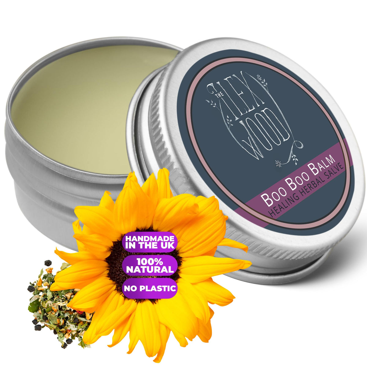 The Ilex Wood - Herbal Salve Gift Set - 100% Natural Handmade, Cruelty & Plastic Free. Skin irritation, scrapes, bites, stings soothes rashes, itching, dry skin, eczema, chapped hands. 3 x 100ml
