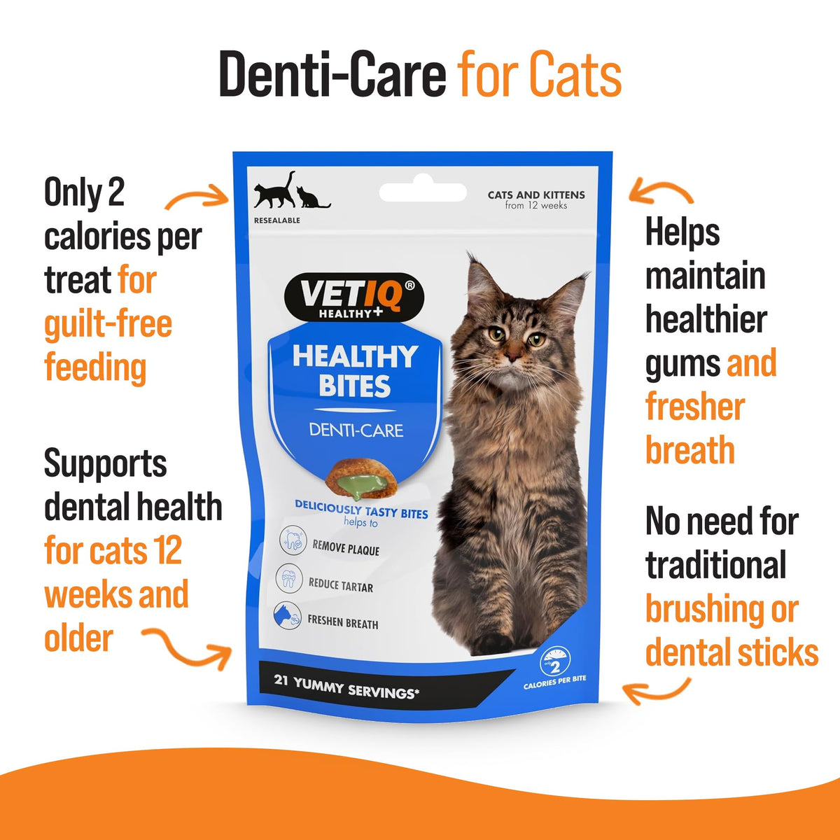 VETIQ Healthy Bites Cat Variety Treats for Cats & Kittens (84 Servings)