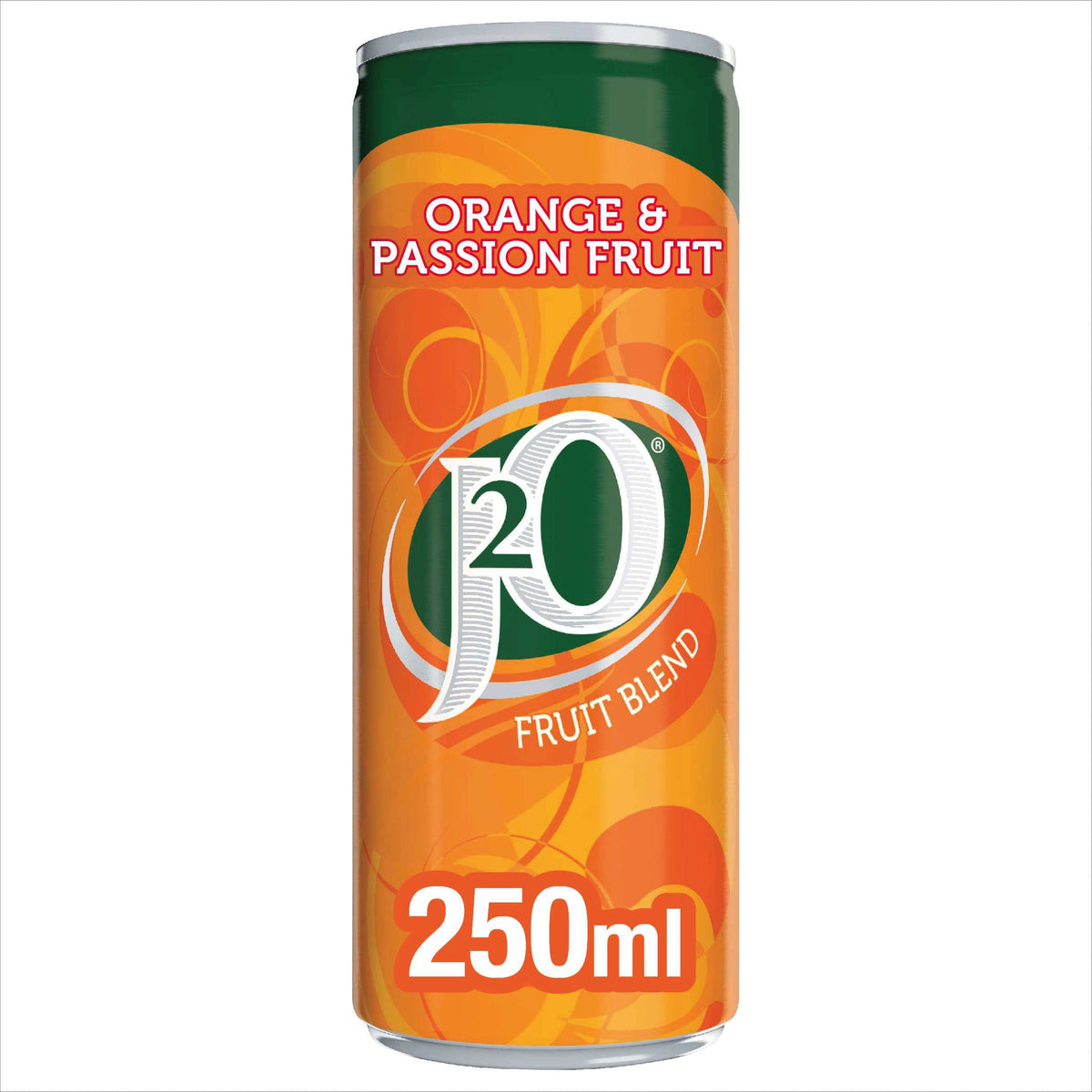 J2O Orange & Passionfruit Juice Blend | 250ml Can | 12 Pack