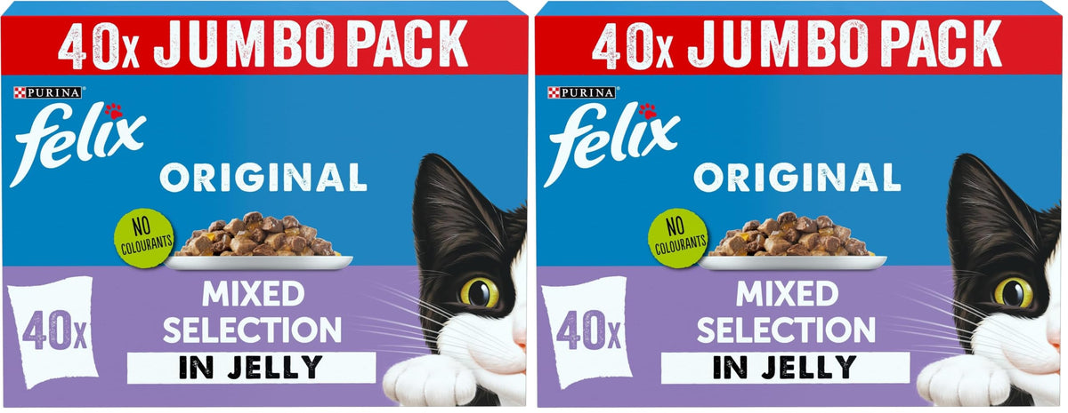 FELIX Original Mixed Selection in Jelly Wet Cat Food 40x85g