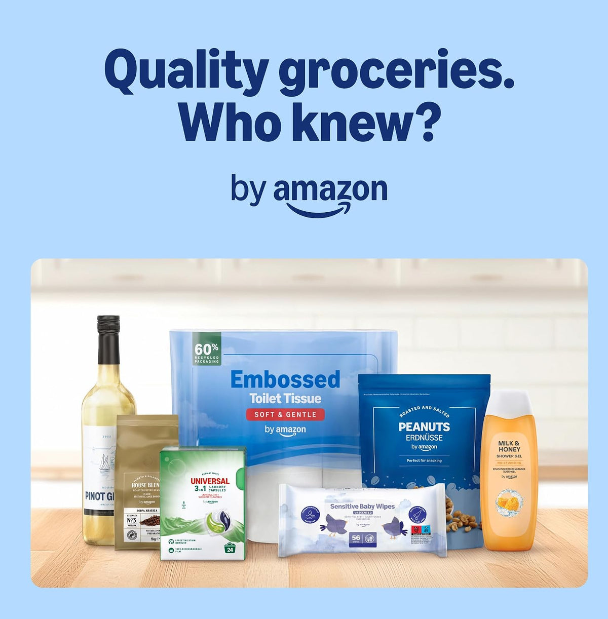 by Amazon Facial Tissues 2 ply, 180 Sheets 12 Pack