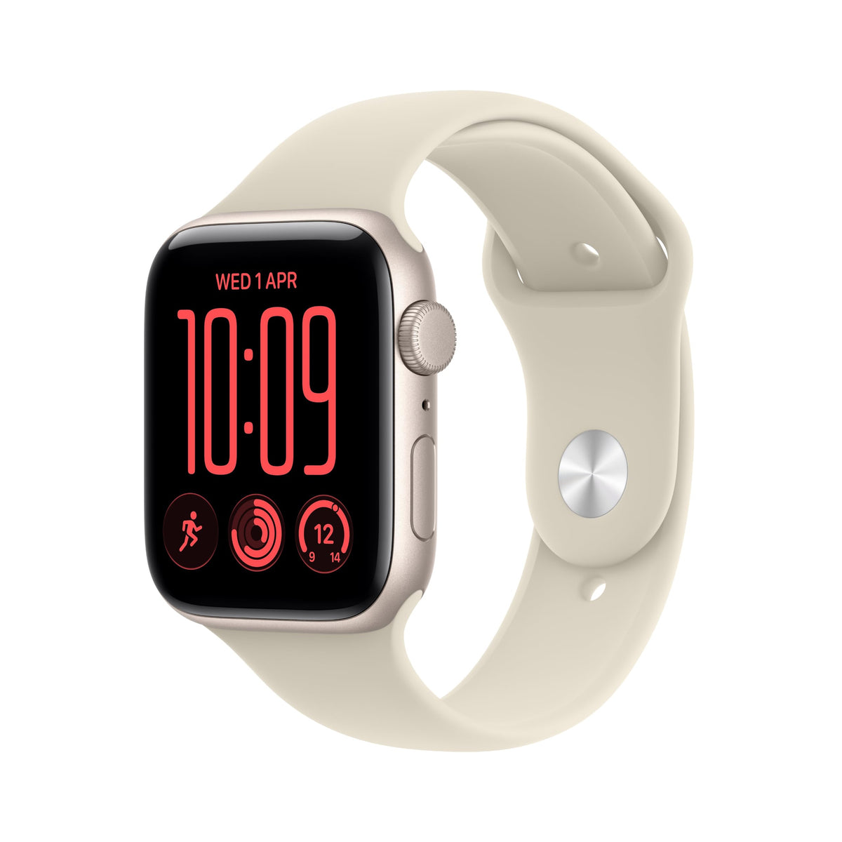Apple Watch SE 3 GPS 40mm Smartwatch with Starlight Aluminium Case with Starlight Sport Band M/L. Fitness and Sleep Trackers, Heart Rate Monitor, Always-On Display, Water Resistant