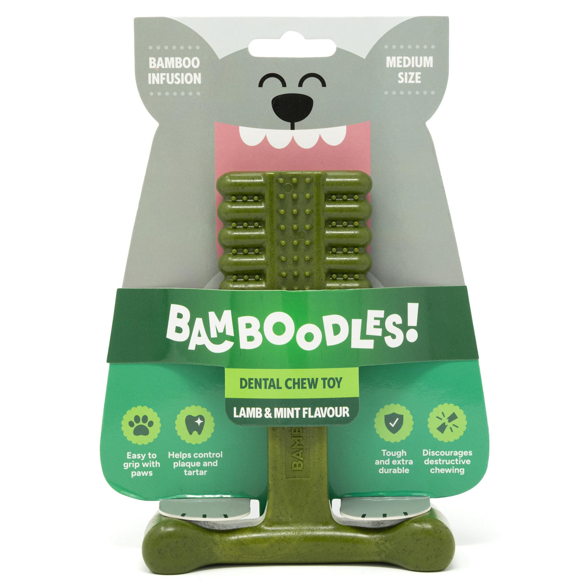 Bamboodles T-Bone Dog Chew Toy – Small | Chicken Flavour | Long Lasting Chew toy for Small Dogs | Durable Chew Toy to Satisfy Chewing Instincts