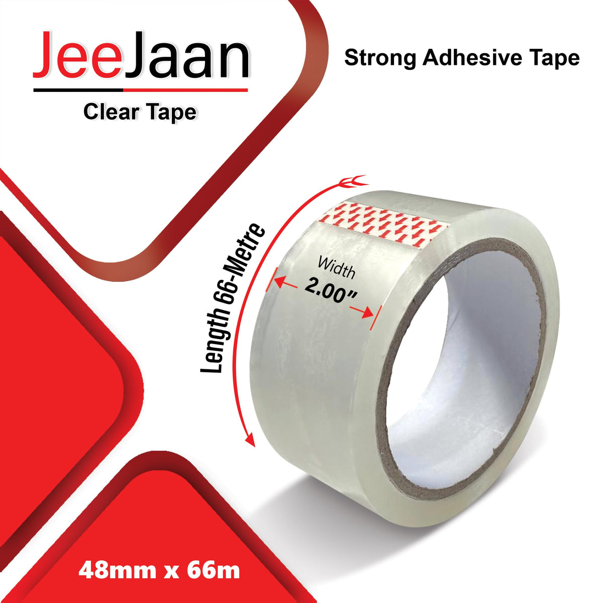 JeeJaan® 3 Rolls of Yellow Duct Tape 50mm x 50m Heavy Duty Waterproof Gaffa Tape for Electrical Plumbing Use Strong Adhesive Durable Ideal for Sealing Fixing and Wrapping Projects