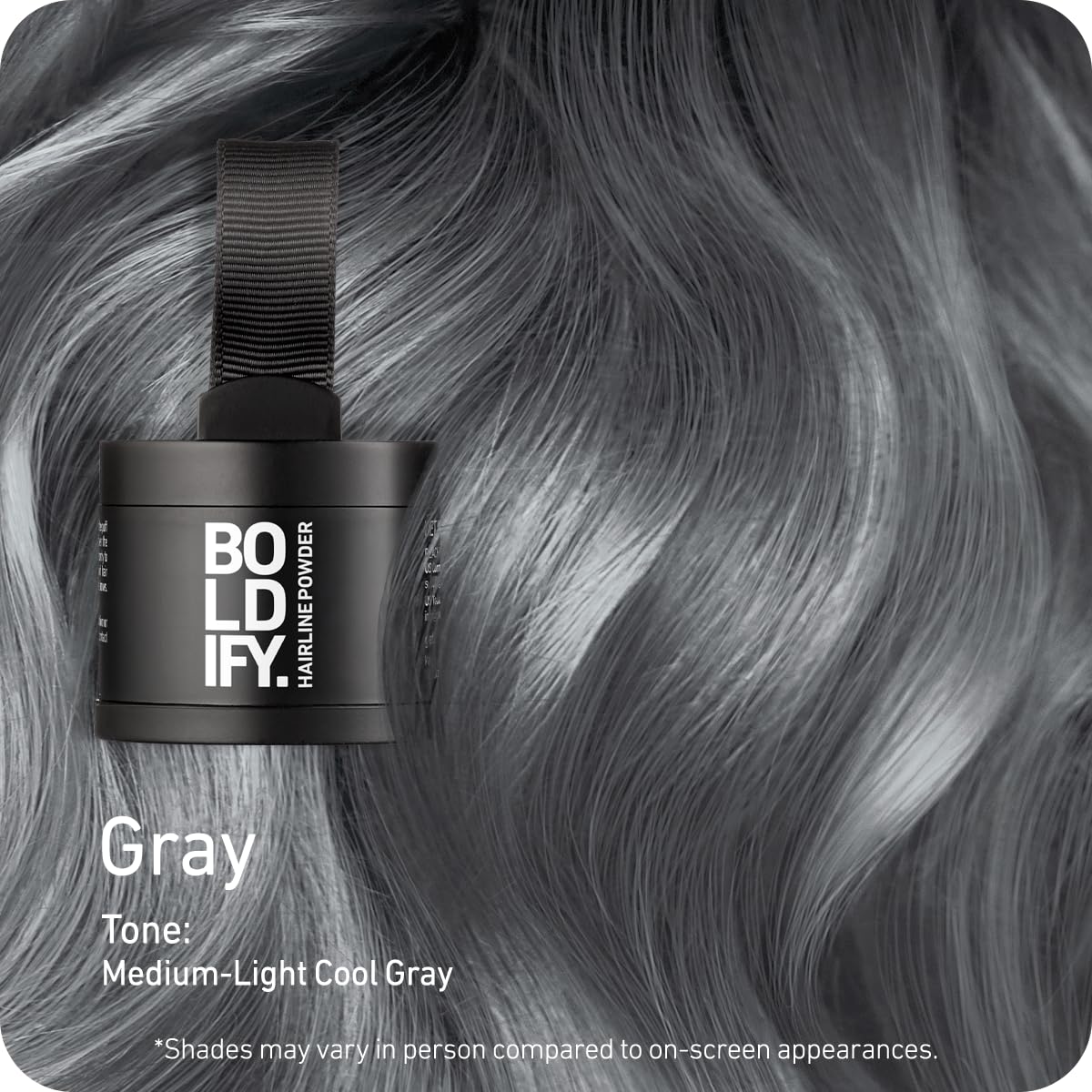 Boldify Hairline Powder, Root Touch Up Hair Color - Light Brown 10g
