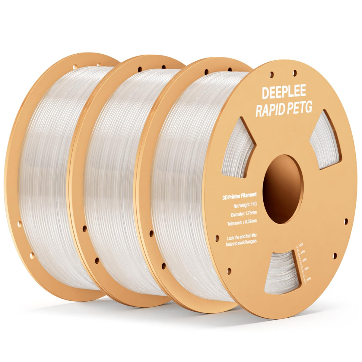 DEEPLEE Rapid PETG Filament 1.75mm Black 1KG