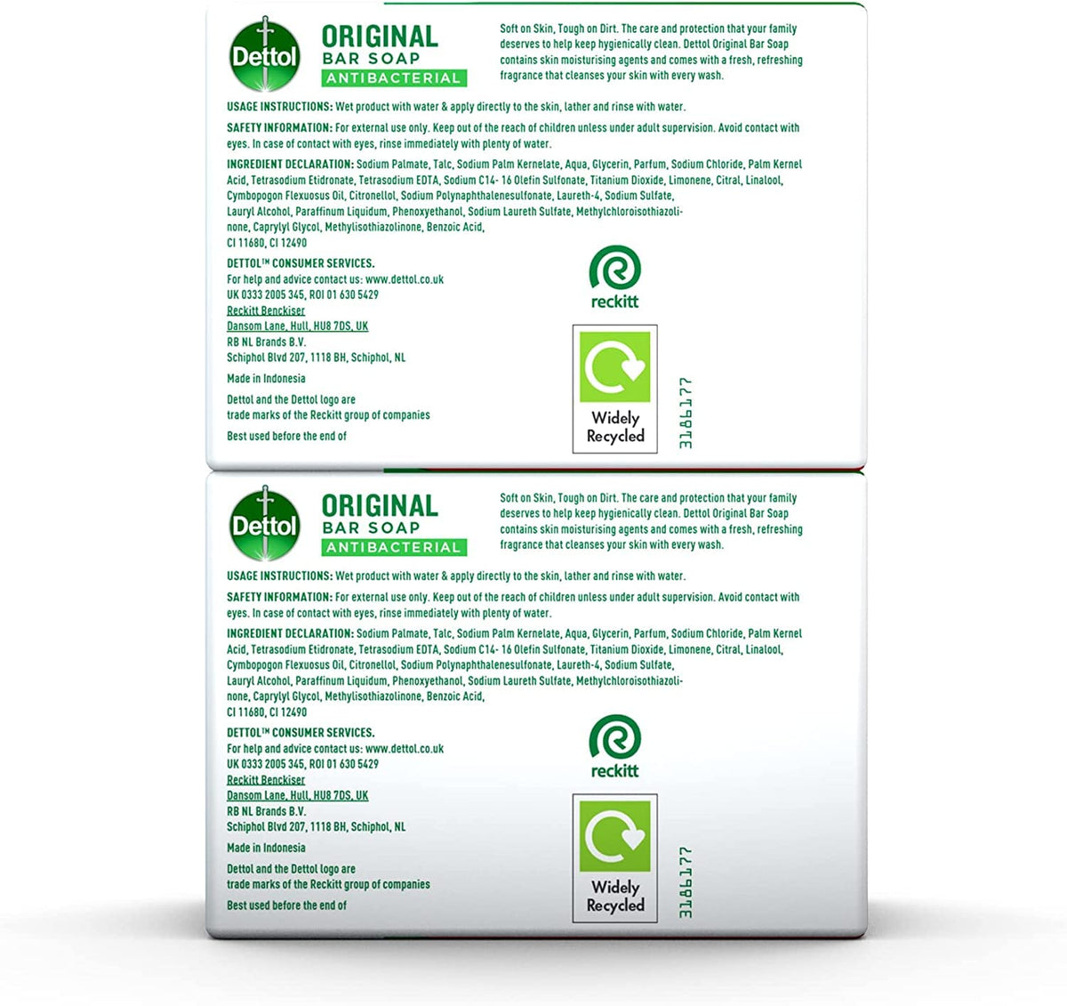 DETTOL ORIGINAL BAR SOAP 2X100
